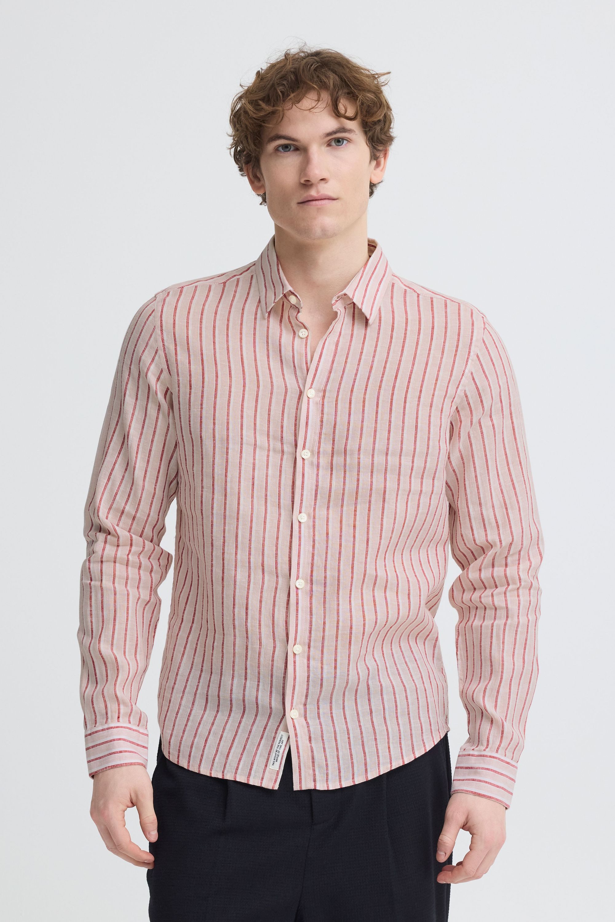 Casual Friday Leinenhemd CFRissa Leichtes Leinen-Mix-Hemd mit Streifen