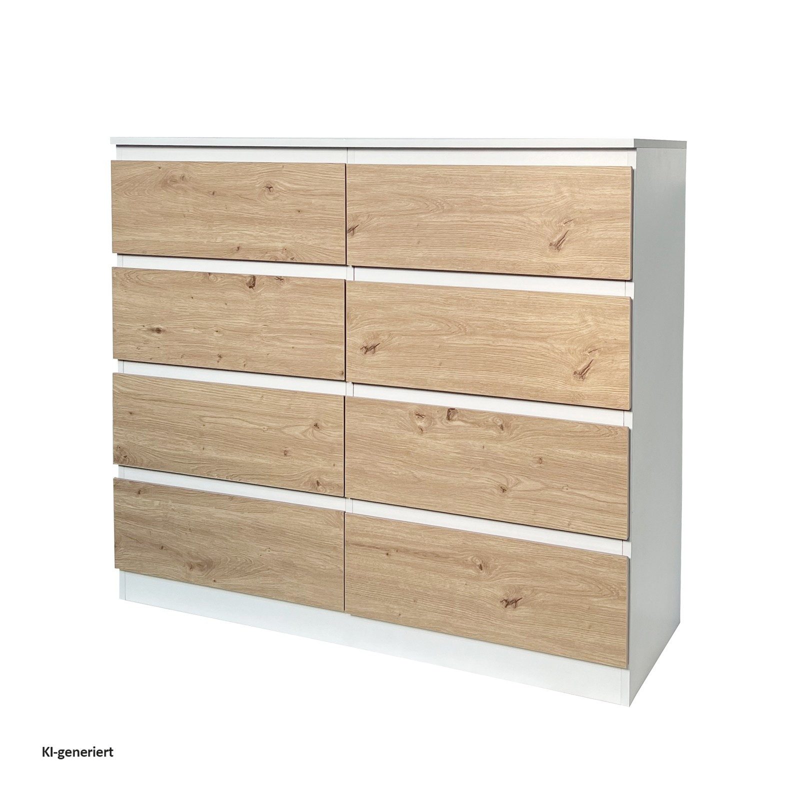 HTI-Living Kommode Kommode 8 grifflose Schubladen (Stück, 1 St., 1 Kommode), Sideboard