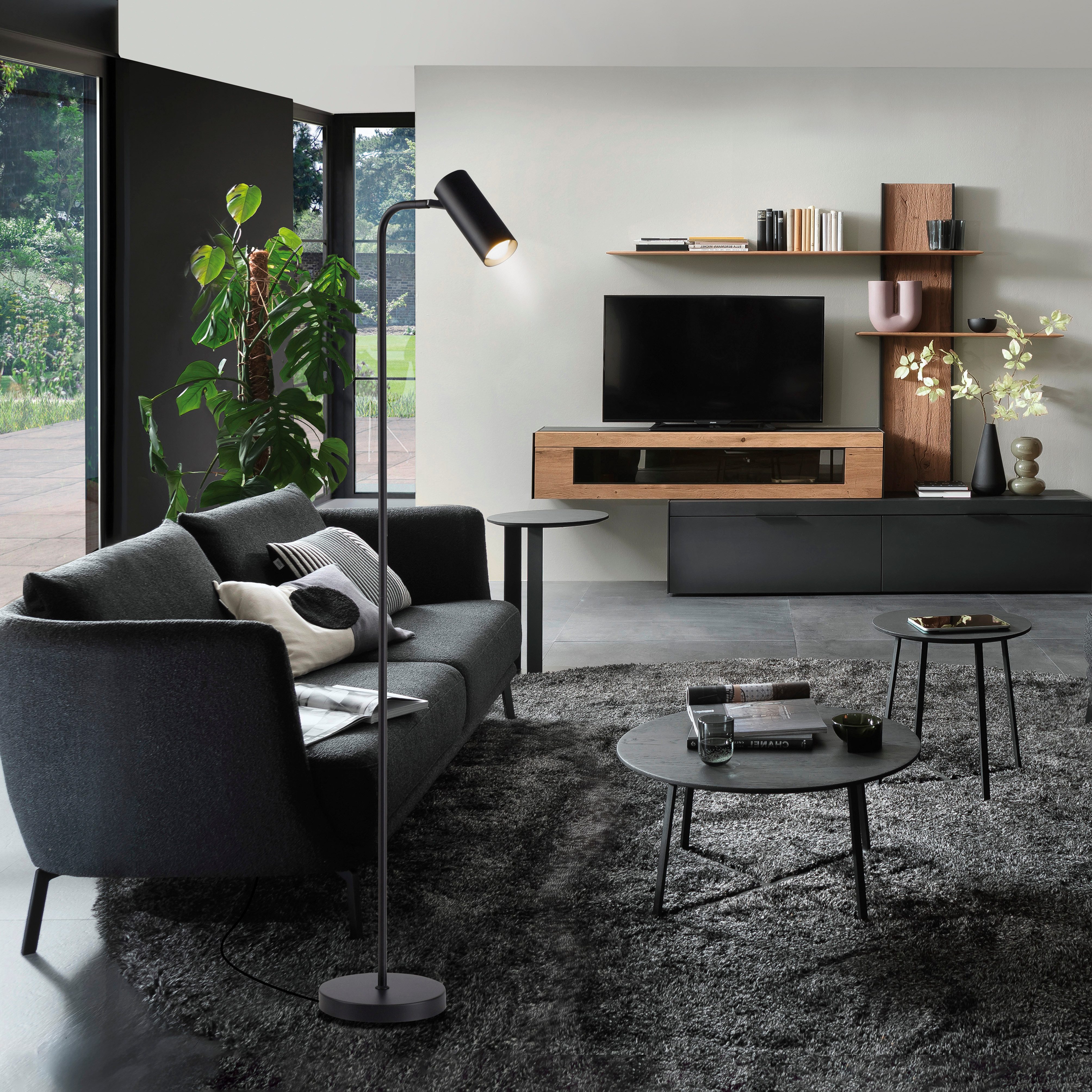 SCHÖNER WOHNEN-Kollektion LED Stehlampe RIK, LED fest integriert, Warmweiß, SCHÖNER WOHNEN Kollektion, dreh- und schwenkbar
