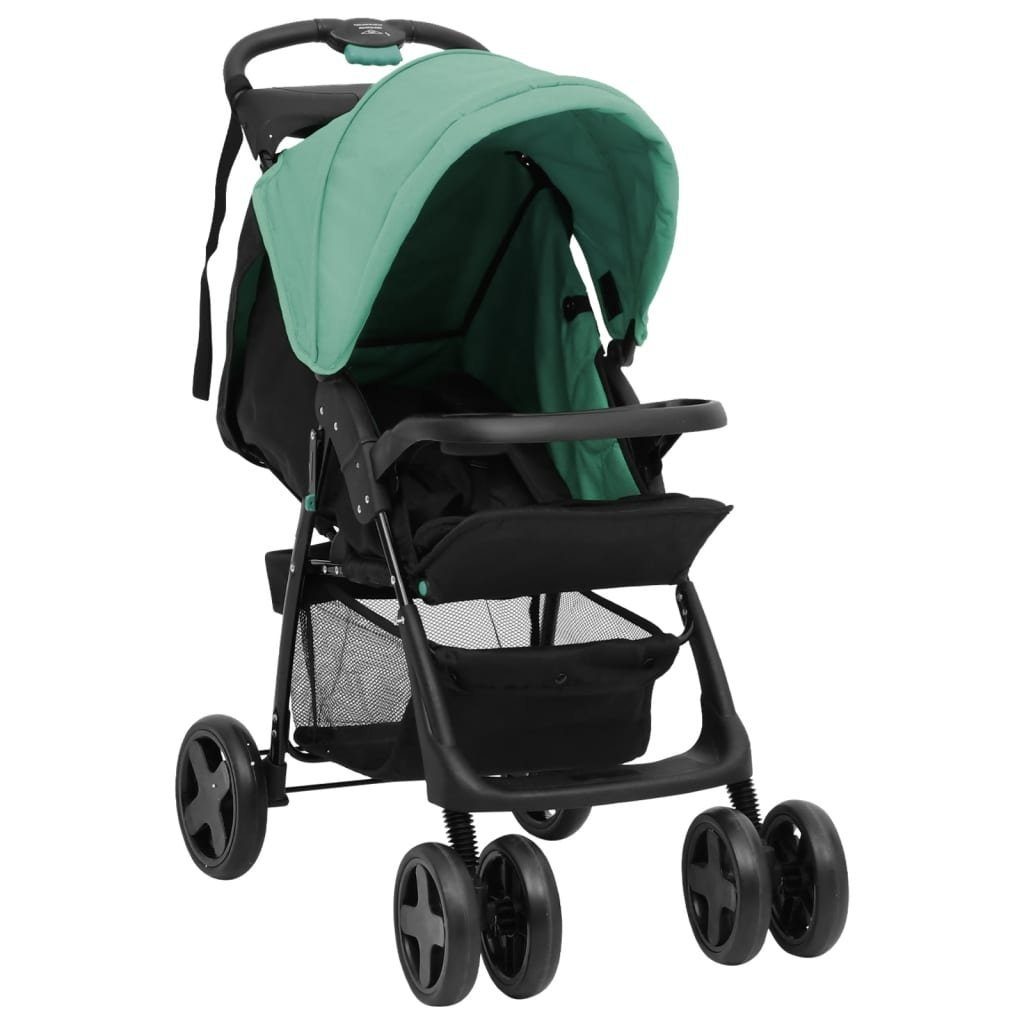 vidaXL Kinder-Buggy »2-in-1 Kinderwagen Grün und Schwarz Stahl« online  kaufen | OTTO