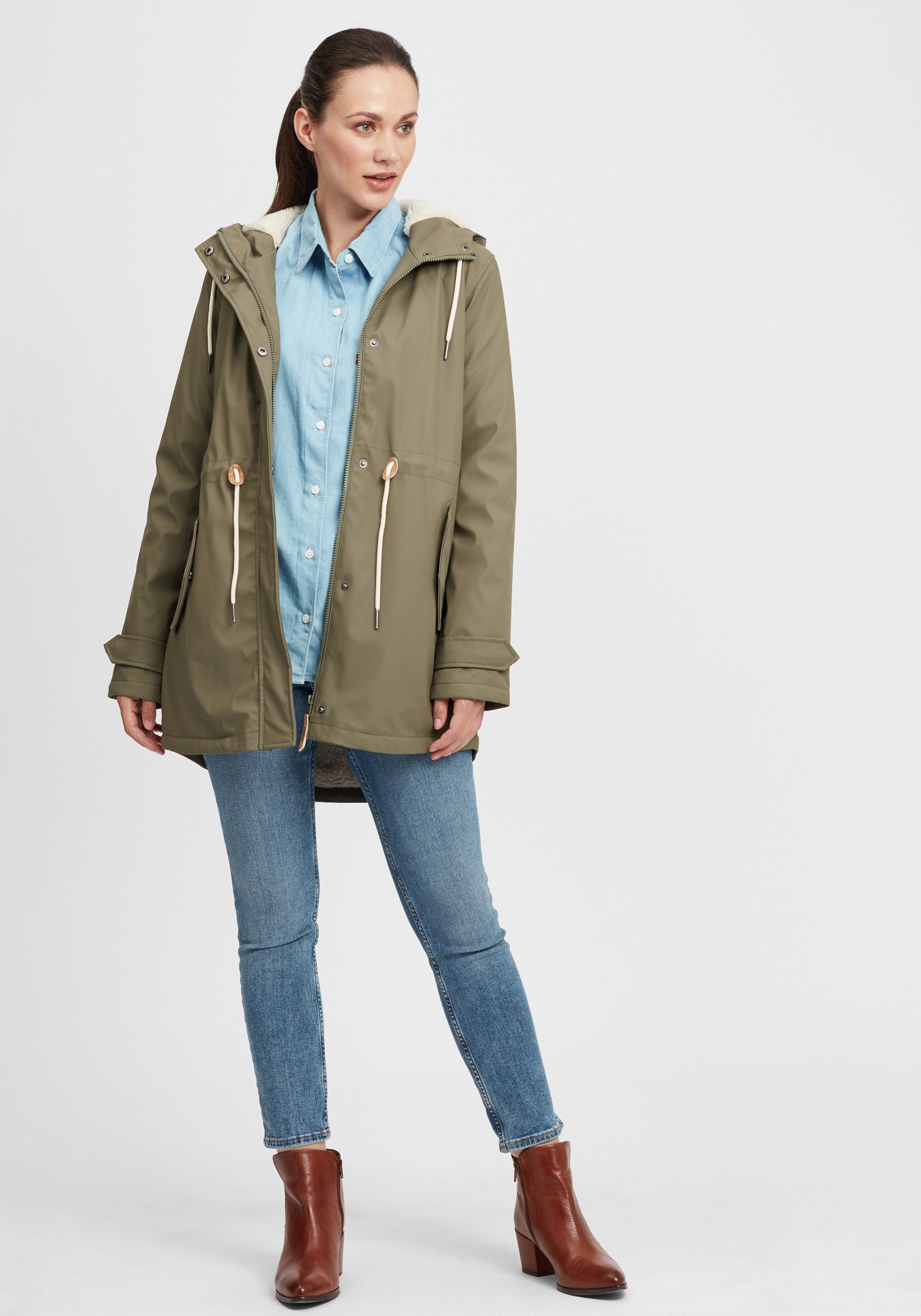 OXMO Regenjacke OXJolina Übergangsjacke aus wetterfestem Material – Bild 2 von 5