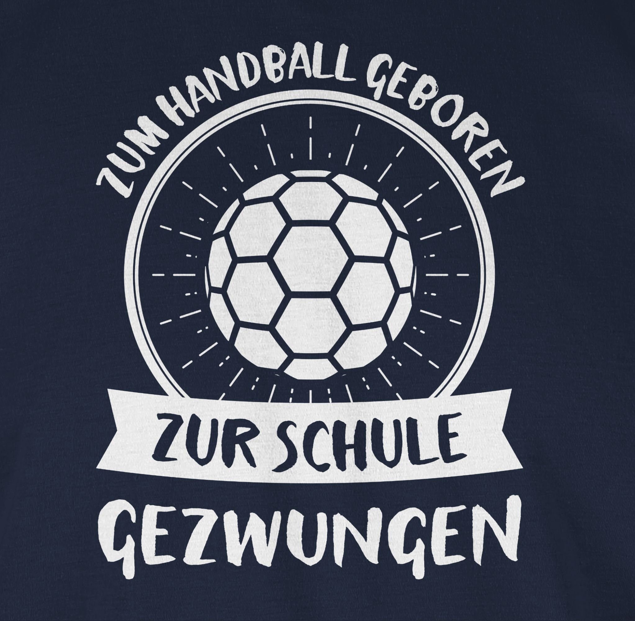 2023 Navy Zum gezwungen Schule Handball Blau Shirtracer Trikot Ersatz T-Shirt Handball geboren zur 2 WM