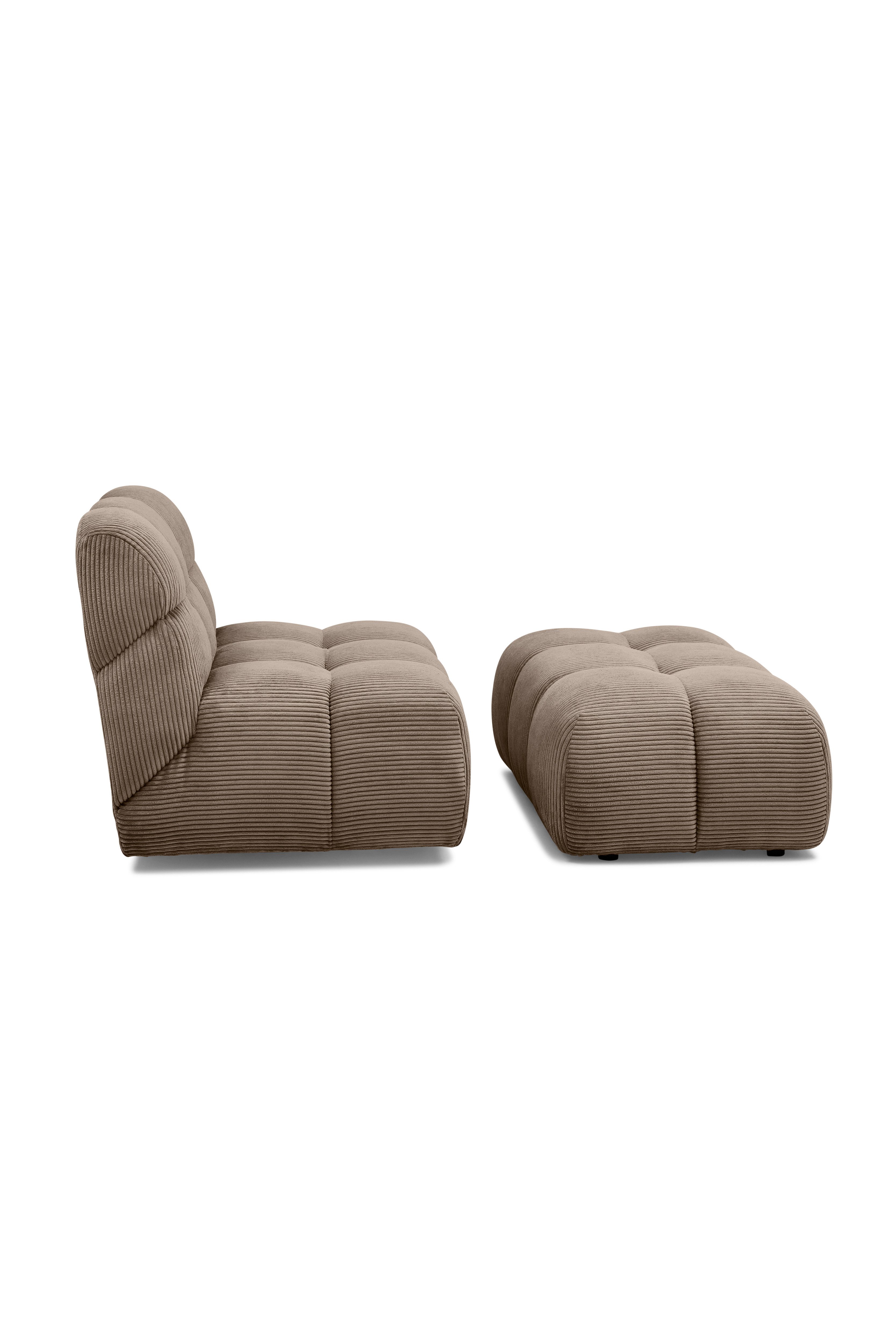 TOM TAILOR HOME Hocker SOFT CUBE – angenehm weicher Sitzkomfort – 105 x 70 cm, auffällige Kachelsteppung für stylische Retrovibes