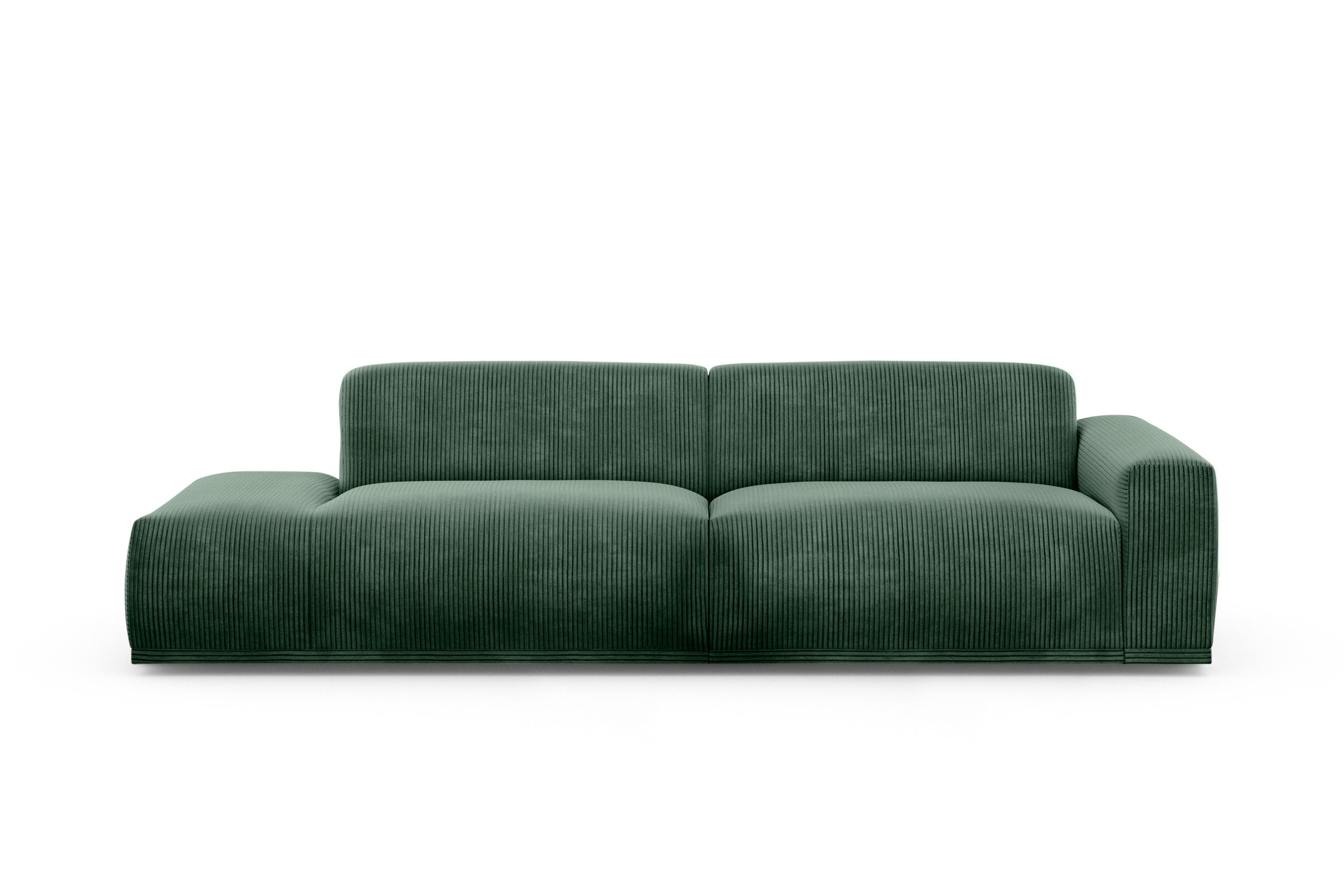 TRENDMANUFAKTUR Big-Sofa Braga, mit hochwertigem Kaltschaum, Megasofa, in Cord erhältlich, modernes Big-Sofa, Couch mit hohem Sitzkomfort, 277/72/107 cm (B/H/T)