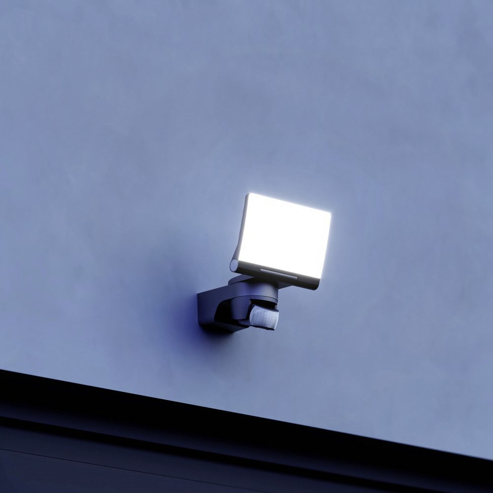 steinel LED Flutlichtstrahler Steinel XLED home 2 S schwarz 033071 LED-Außenstrahler mit Bewegungsme