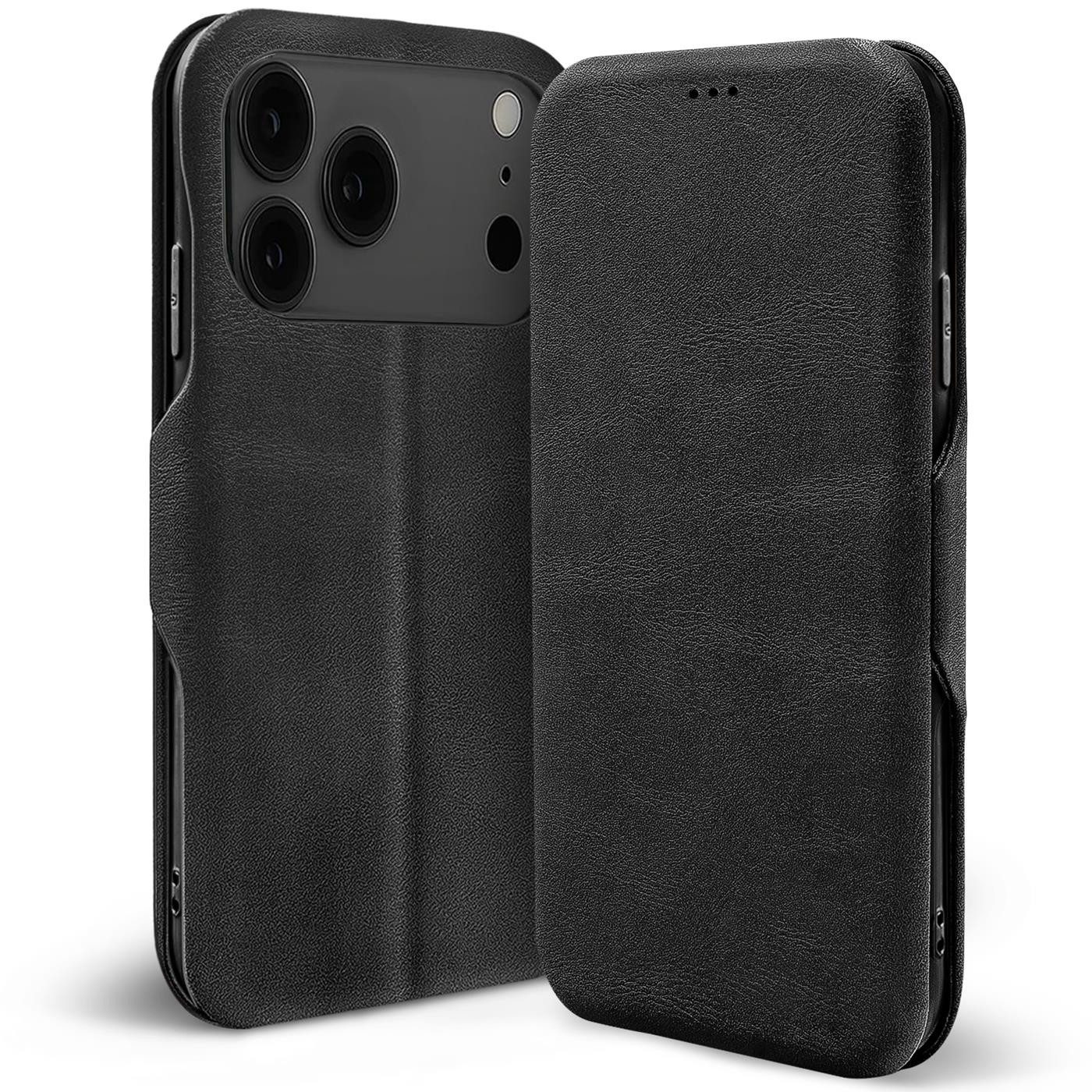 CoolGadget Handyhülle Business Premium Hülle Für iPhone 17 Pro 6,3 Zoll, Handy Tasche mit Kartenfach für Apple iPhone 17 Pro Schutzhülle