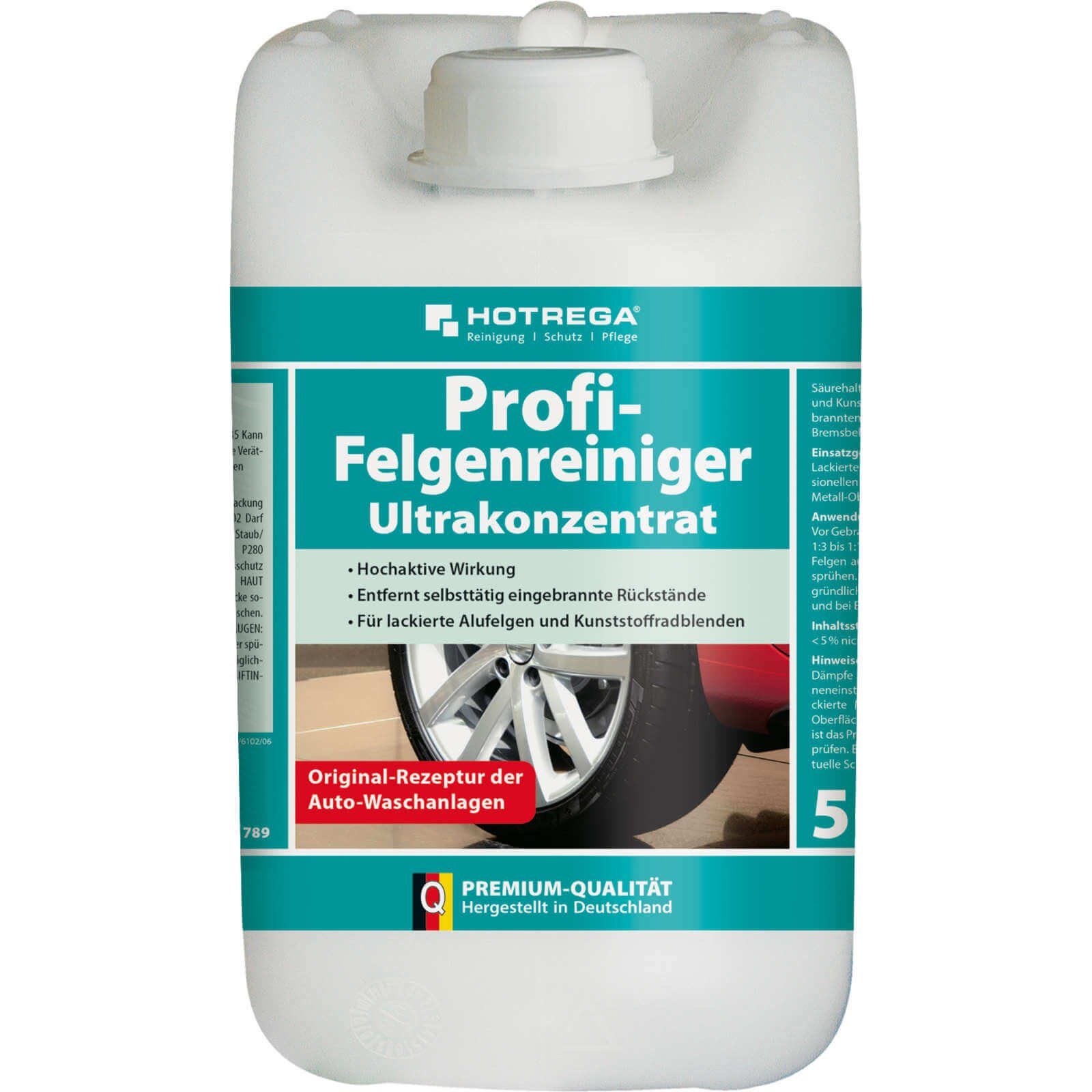 HOTREGA® Profi Felgenreiniger Alufelgenreiniger Felgenpflege 10L Konzentrat Felgenreiniger