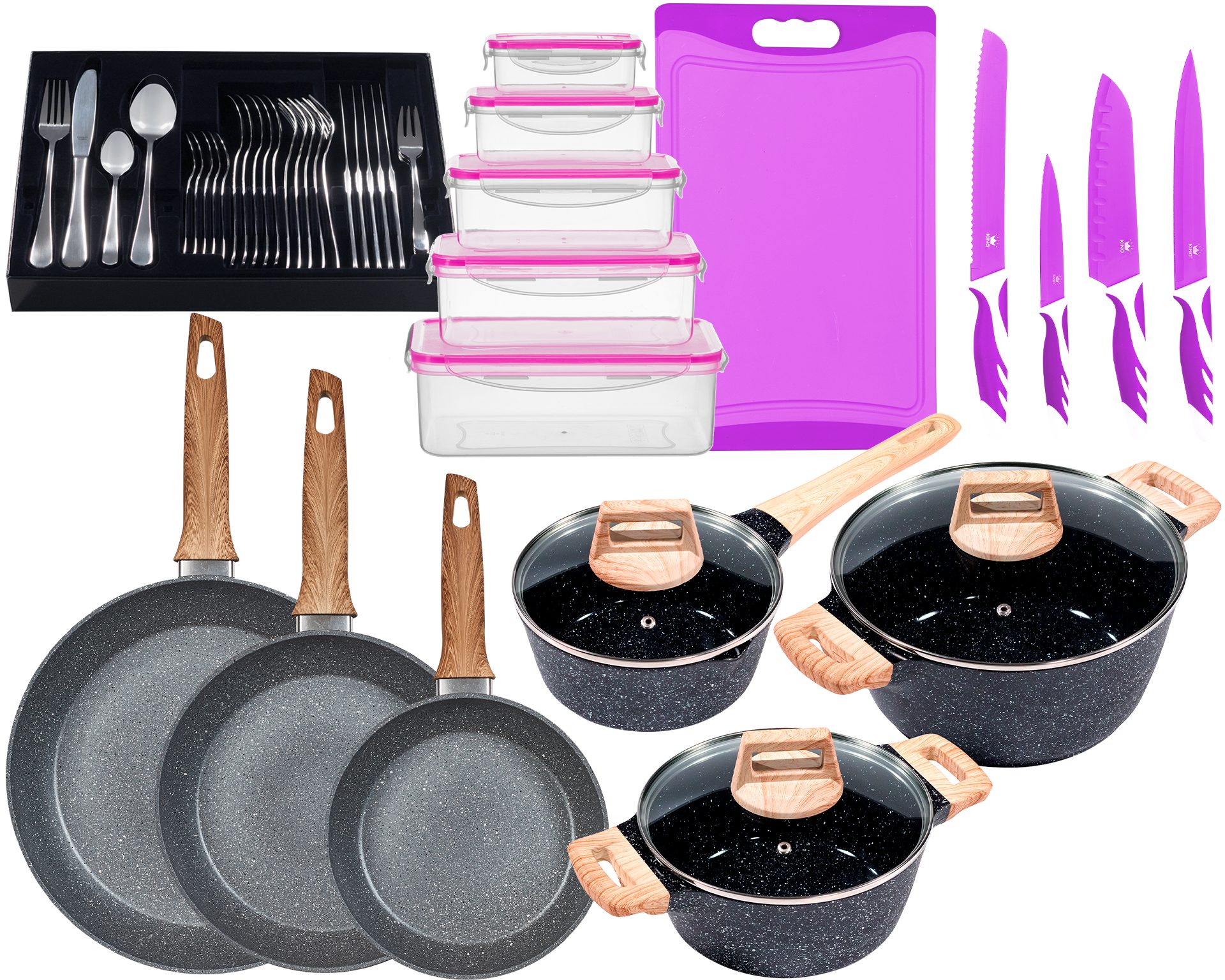 Topf-Set »ESSENTIAL« Aluminium, Induktion, Antihaftbeschichtung