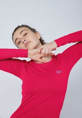 SPORTKIND Funktionsshirt Tennis Longsleeve Shirt Mädchen & Damen pink