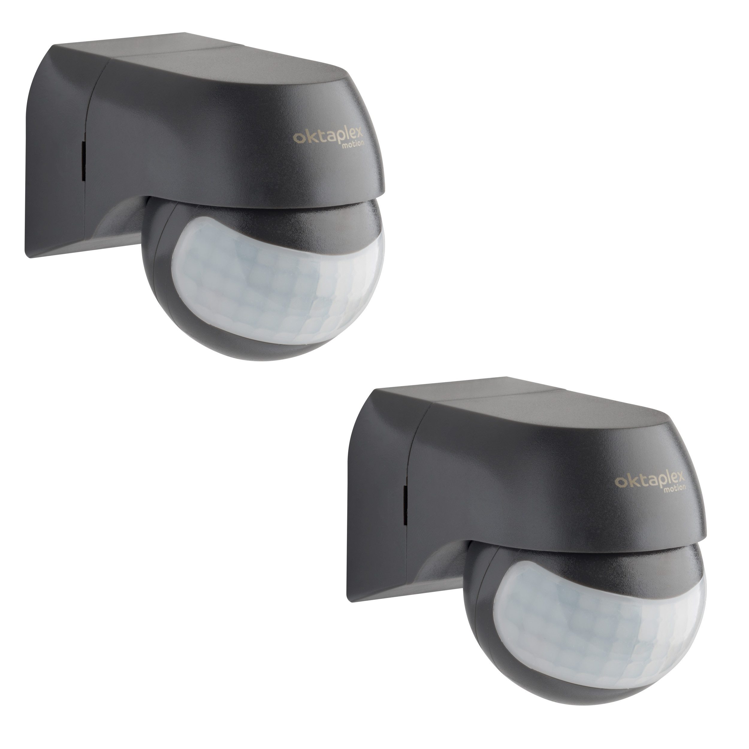 Oktaplex motion Bewegungsmelder Oktaplex 2er SET Ana Infrarot Bewegungsmelder für Innen + außen, (2-St), Infrarotsensor Aufputz schwenkbar 180° / 12m Reichweite