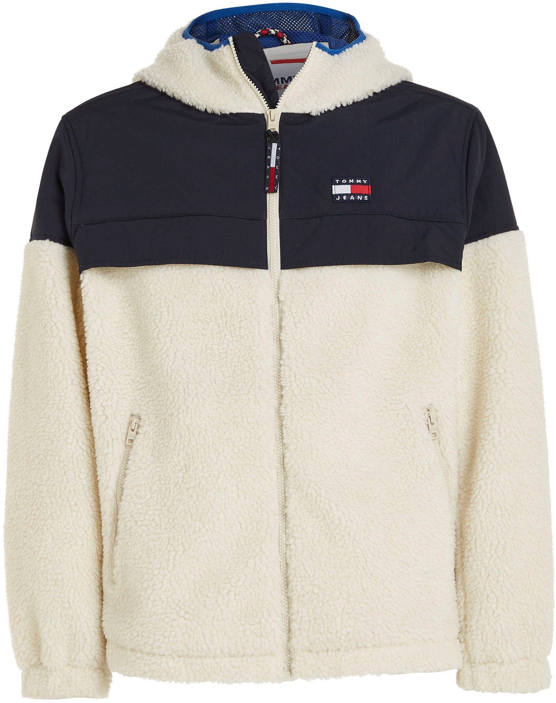 Tommy Jeans Fellimitatjacke White Ancient Mix JACKET SHERPA TJM MIX CHICAGO