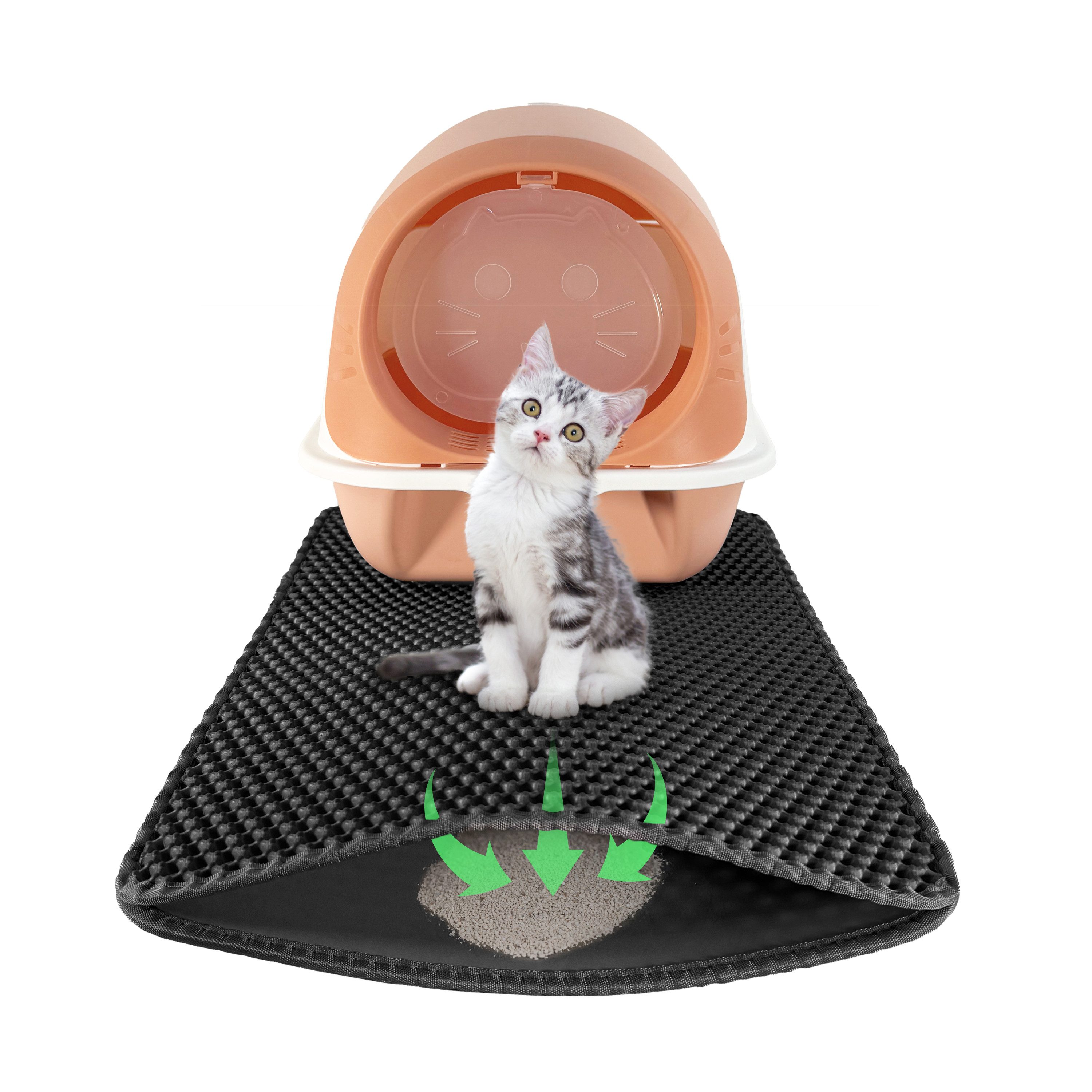 LINUMA Katzenstreu Katzentoilette Katzenstreu Matte Katzenstreumatte Katzenklo