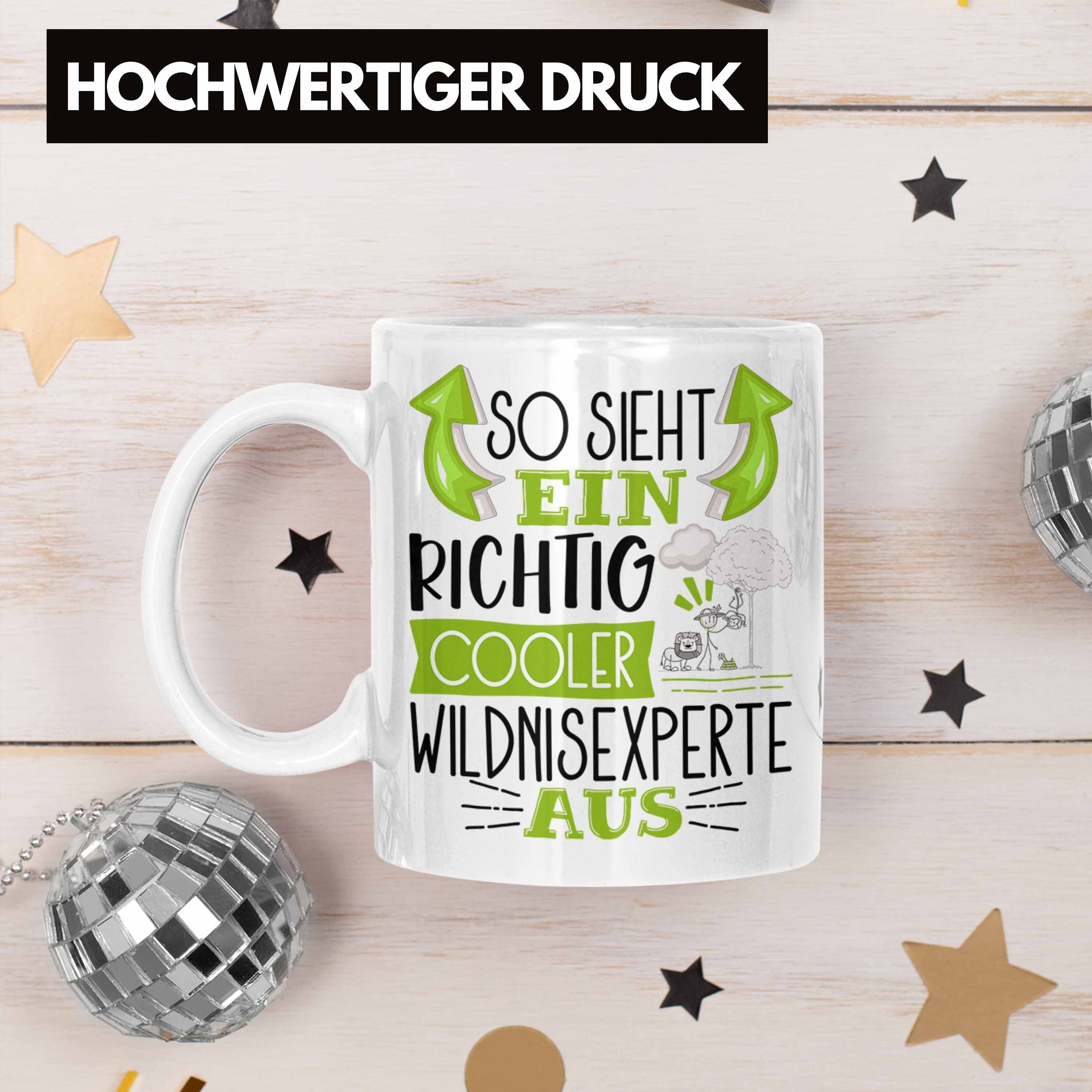 Sieht Cooler Wild Aus Wildnisexperte für Ein Geschenk Weiss So Richtig Tasse Trendation Tasse