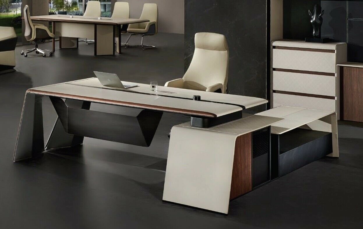 JVmoebel Eckschreibtisch, Design Büro Schreibtisch Tisch Sessel Einrichtung