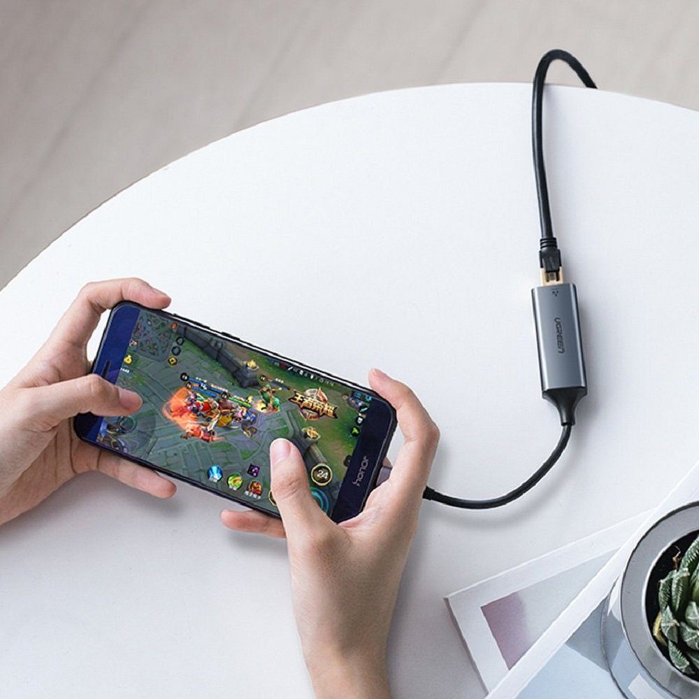 UGREEN externer Netzwerkadapter RJ45 - USB Typ C (1000 Mbit/s Netzwerk-Adapter