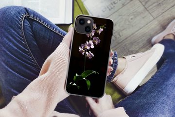 MuchoWow Handyhülle Orchidee - Blume - Rosa, Handyhülle Apple iPhone 13, Smartphone-Bumper, Print, Handy