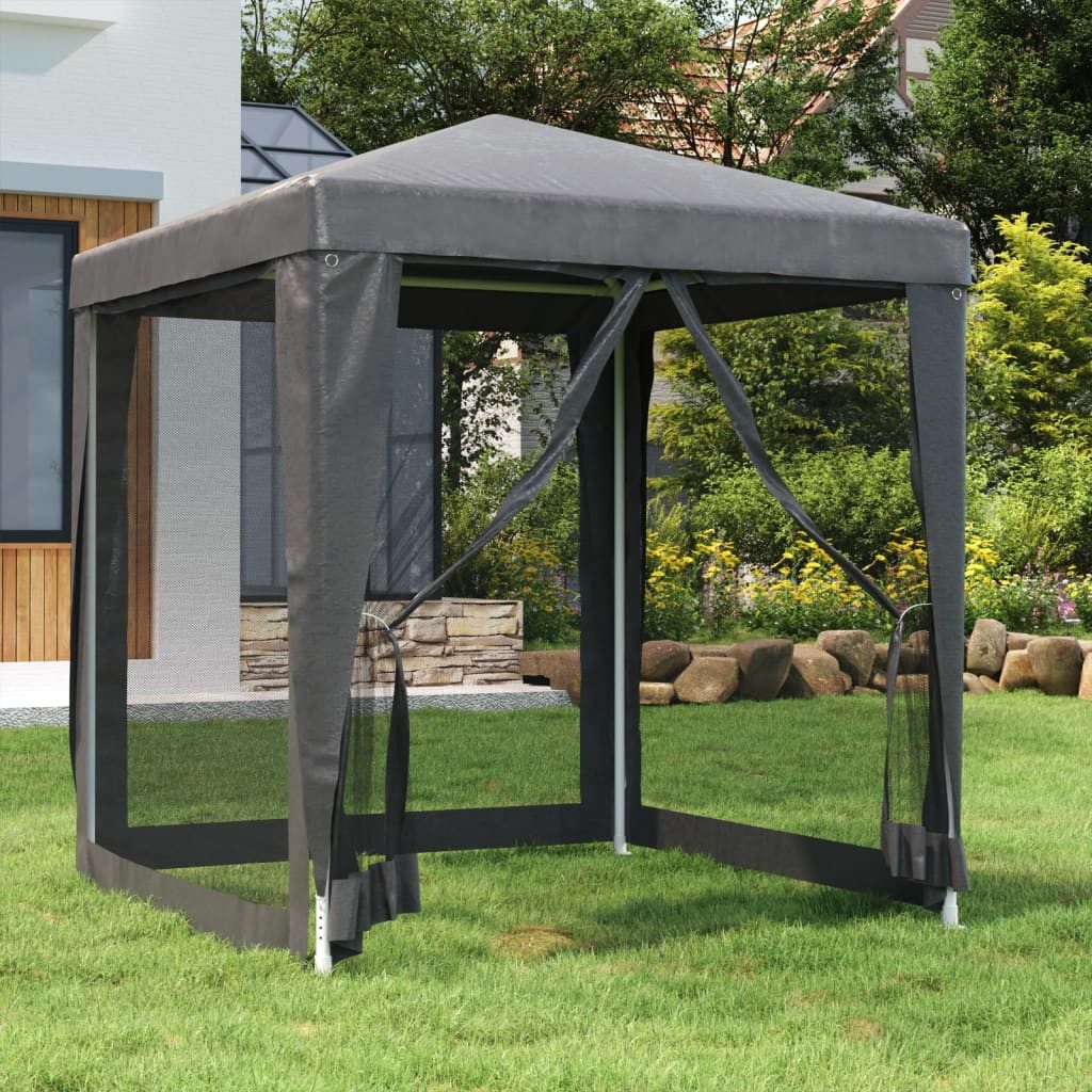 vidaXL Partyzelt, Pavillon mit 4 Mesh-Seitenwänden günstig online kaufen