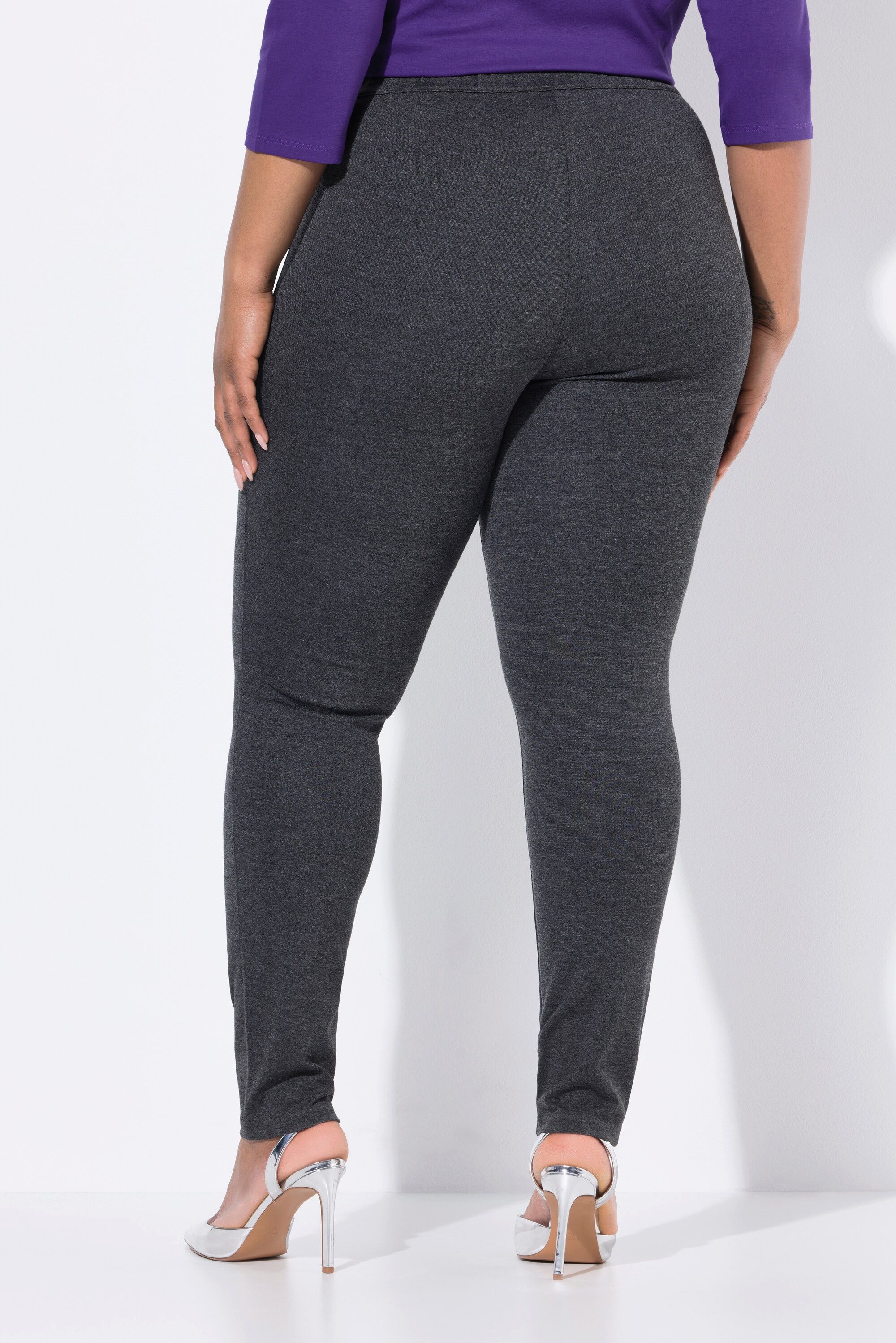 Ulla Popken Funktionshose Punto-Hose Sienna schmales Bein Elastikbund
