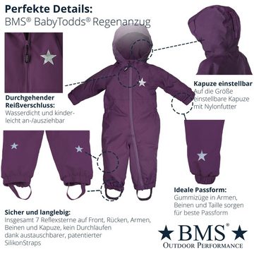 BMS Regenoverall Regenanzug für Kinder 100% wasserdicht & atmungsaktiv - PFC frei im praktischen Design