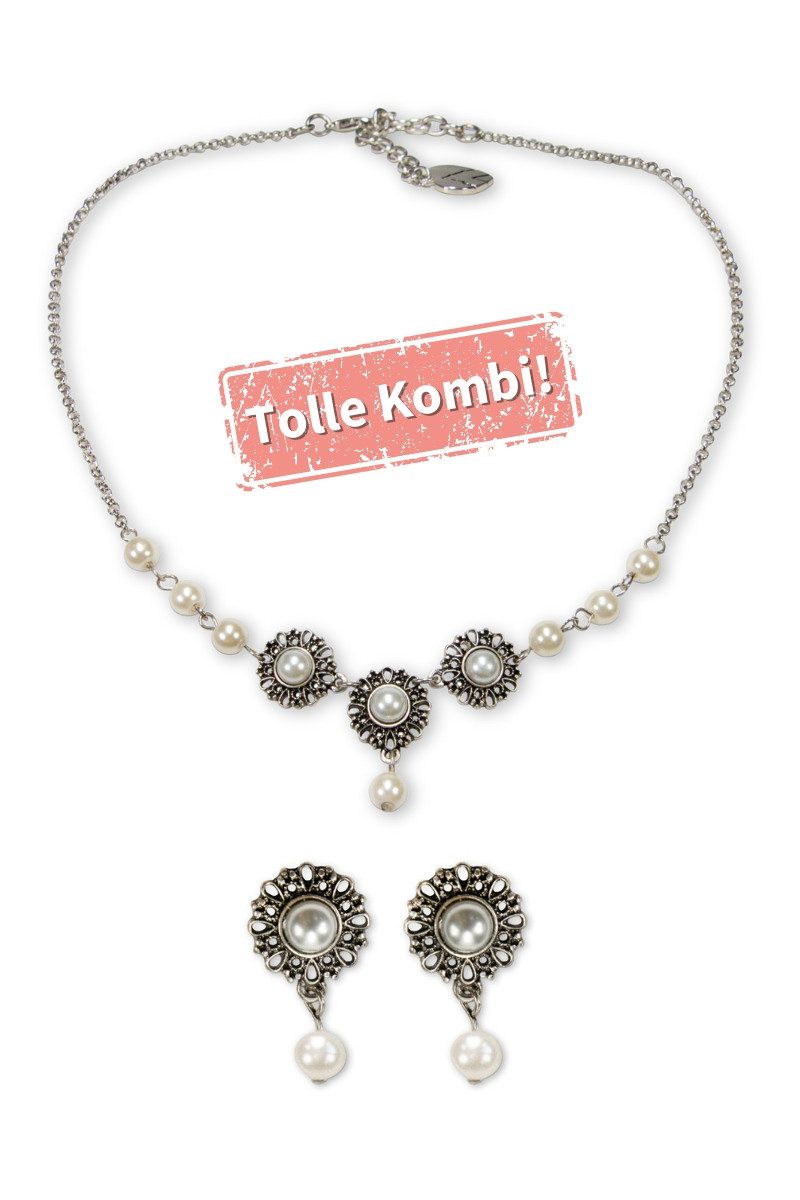 Alpenflüstern Ohrhänger-Set Ohrstecker - HELENA - creme günstig online kaufen