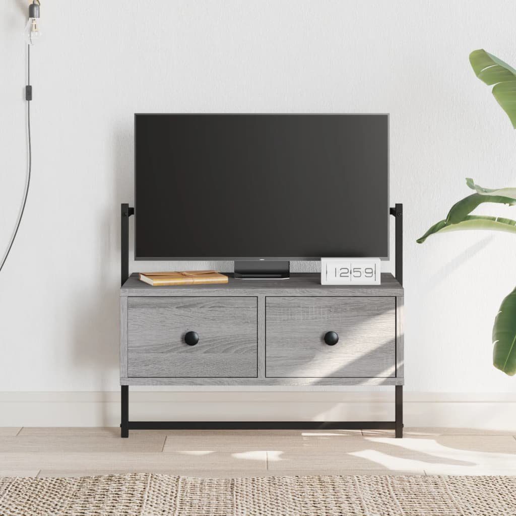 vidaXL TV-Wand TV-Wandschrank Grau Sonoma 60,5x30x51 cm Holzwerkstoff, (1-St)