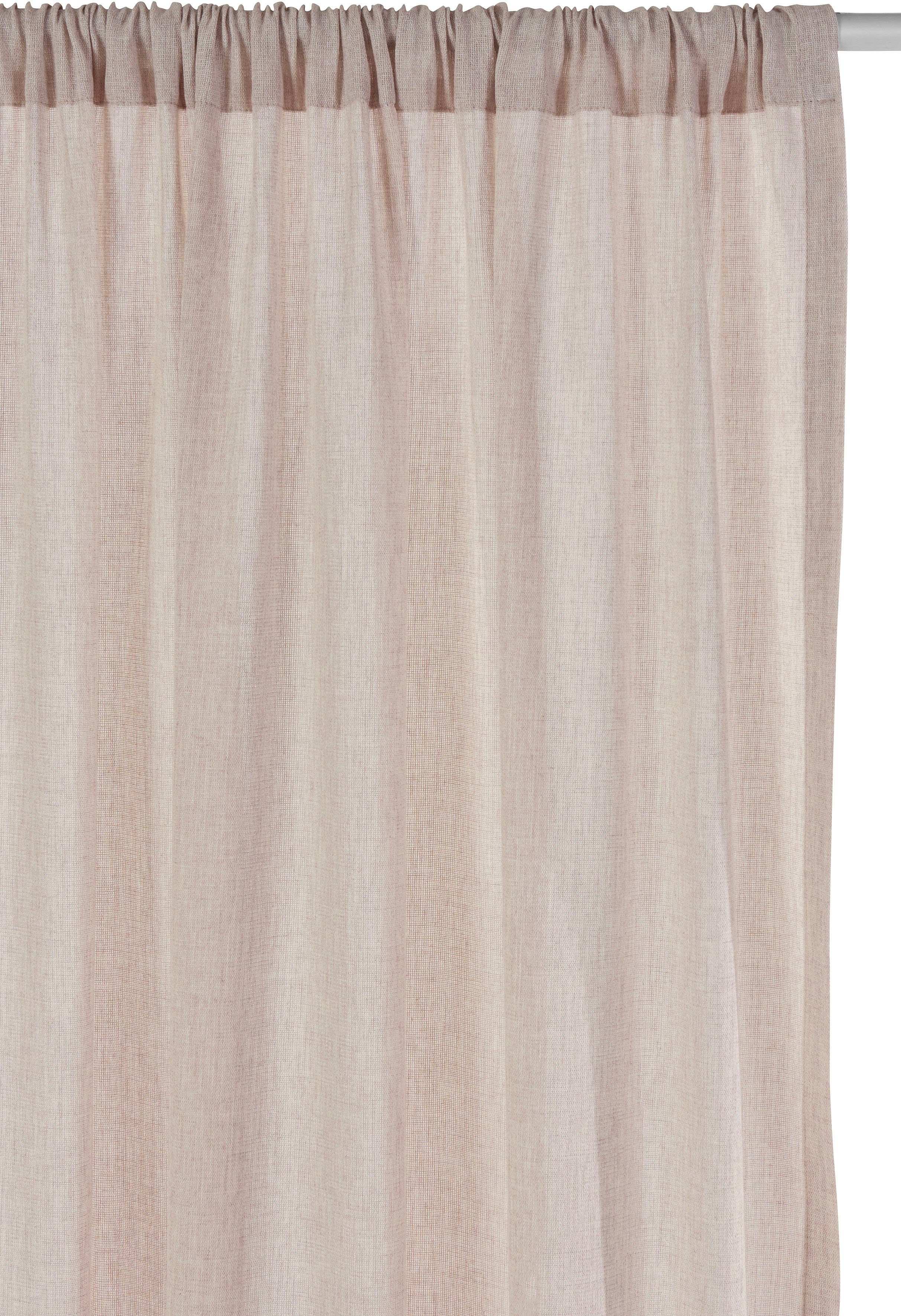 Schal, verschiedene Lanea, Vorhang Stangendurchzug halbtransparent, Lena LeGer (1 Leinenoptik, by 1 Gercke, sand Home St), Größen