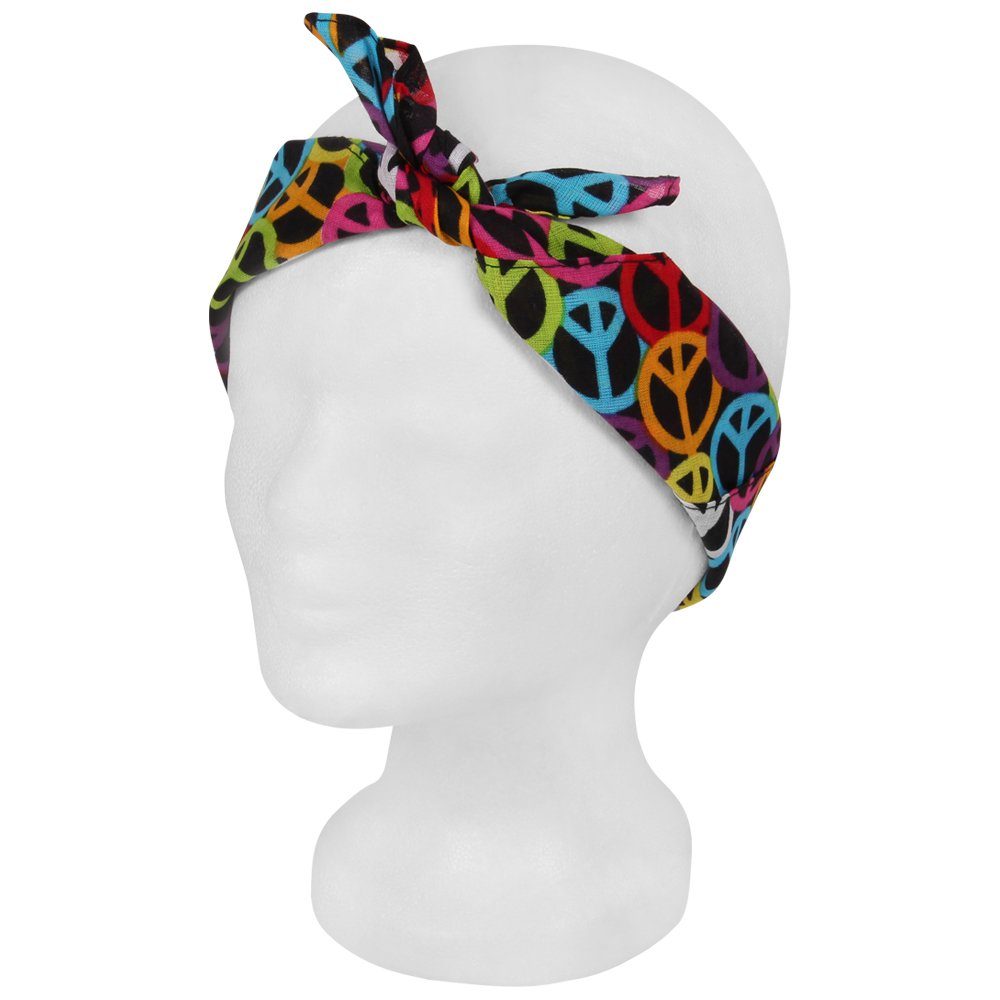 Goodman Design Bandana Peace Halstuch Multifunktionstuch Design: 100% Frieden, Baumwolle Kopftuch