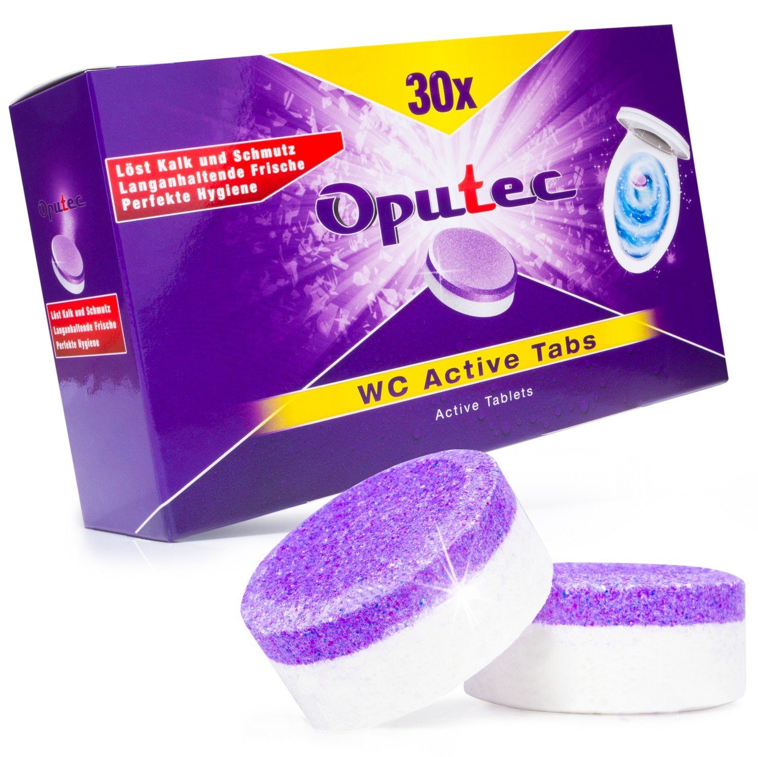 30x WC-Reiniger Tabs: Extra starke Reinigung von WC, Toilette & Urinal WC-Reiniger