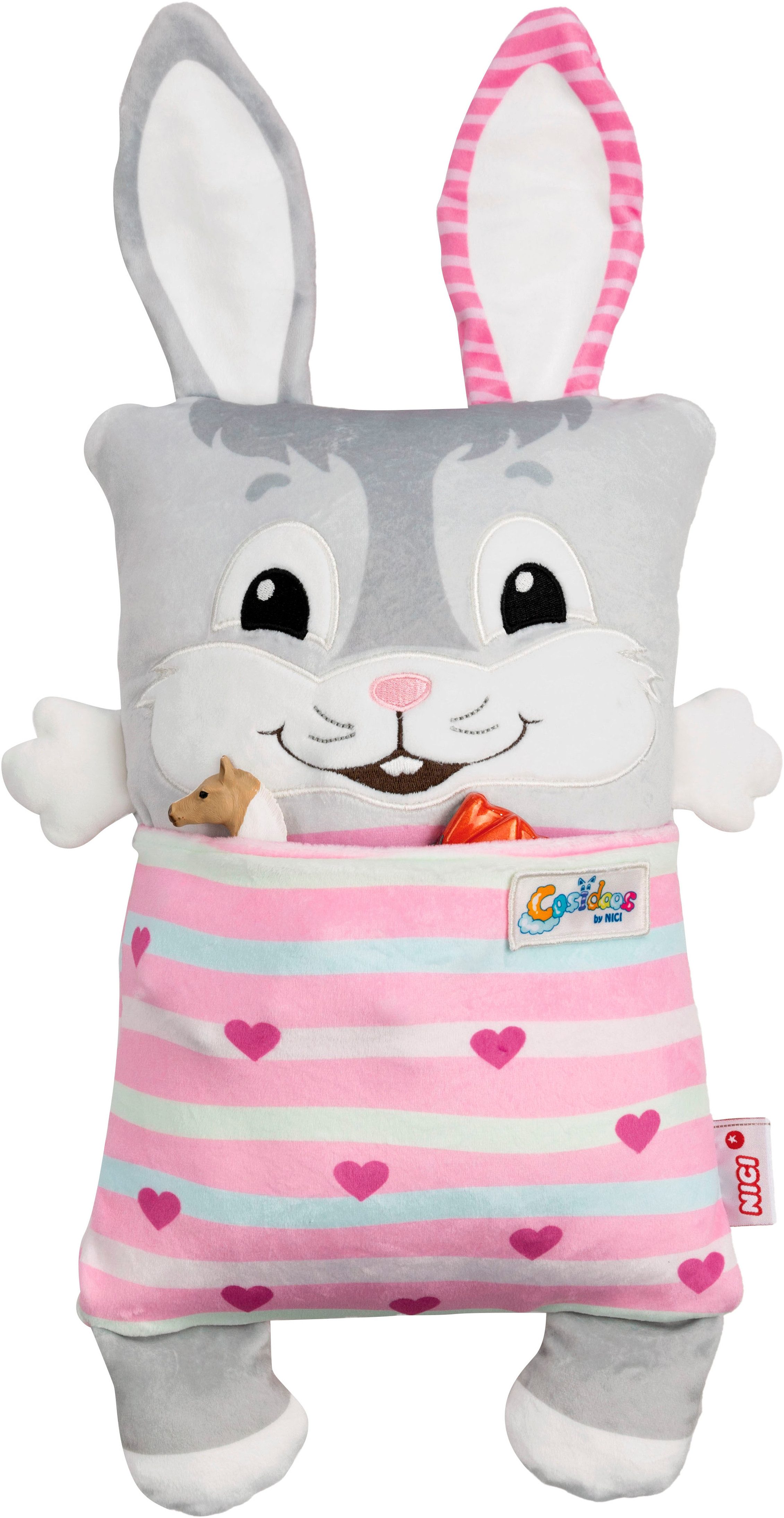 Nici Kuscheltier Cosidoos, Hase mit Wendefunktion 30x20 cm