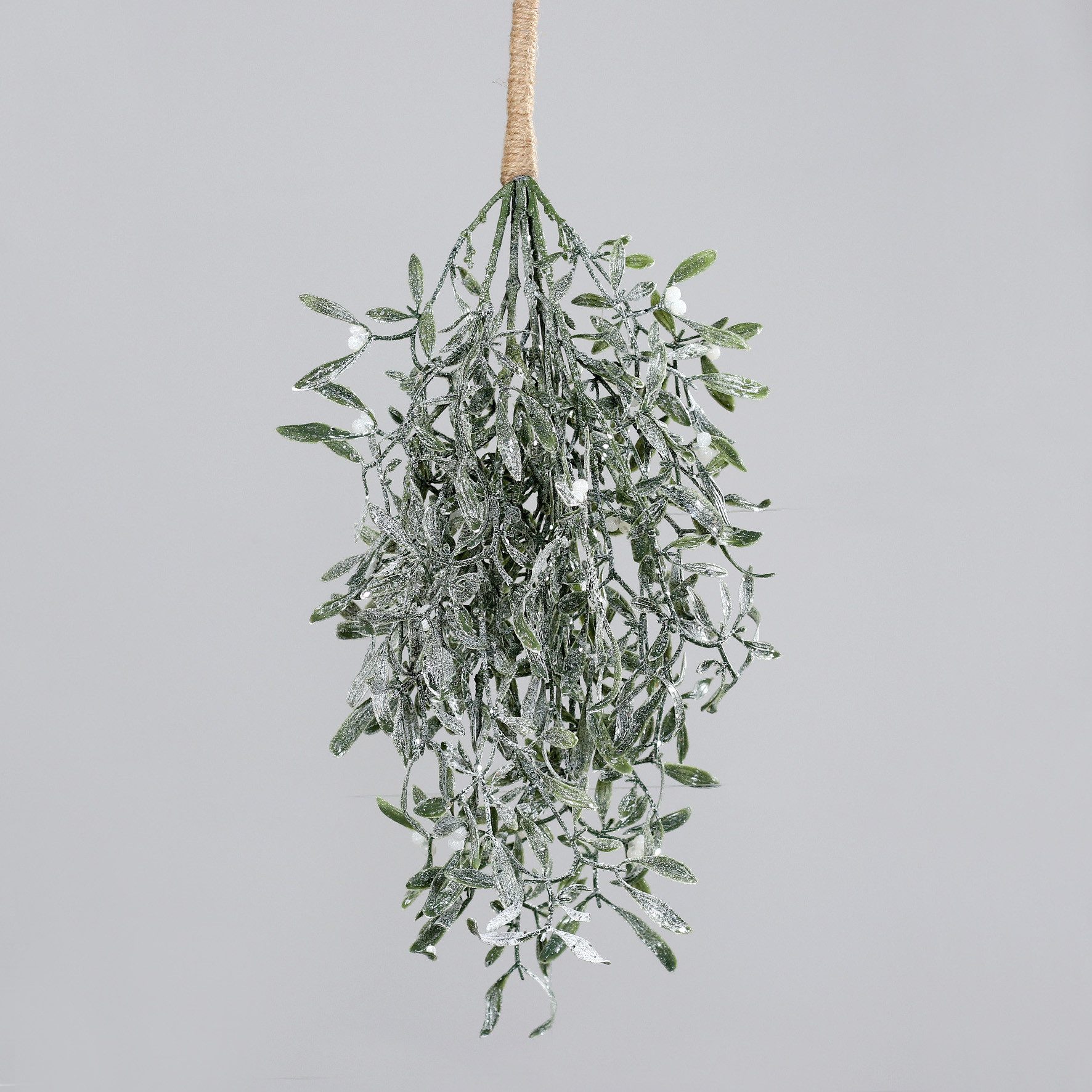 Kunstranke Mistelzweigbund zum Hängen in geeister Optik 60x30cm DP künstlic günstig online kaufen