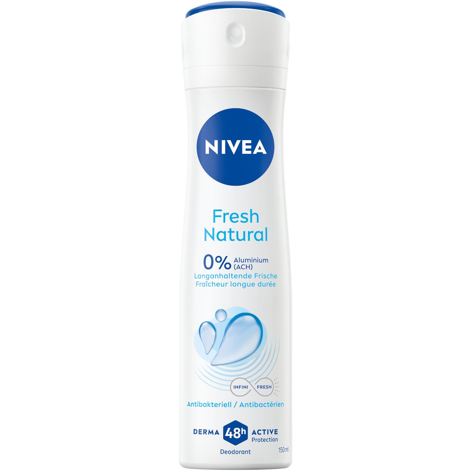 Nivea Deo-Spray Deodorant Fresh Natural Deo Spray 6 x 150ml, 6-tlg.