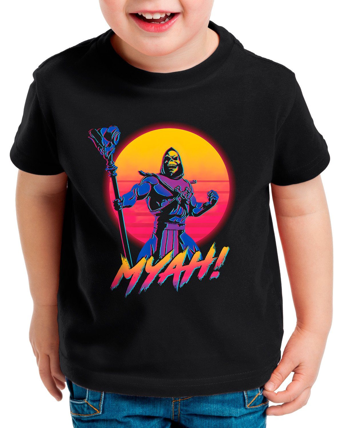 style3 Print-Shirt Kinder T-Shirt Evil Power he-man skeletor masters of the  universe