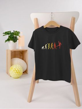 Shirtracer T-Shirt Handball Evolution Vintage Male Kinder Sport Kleidung