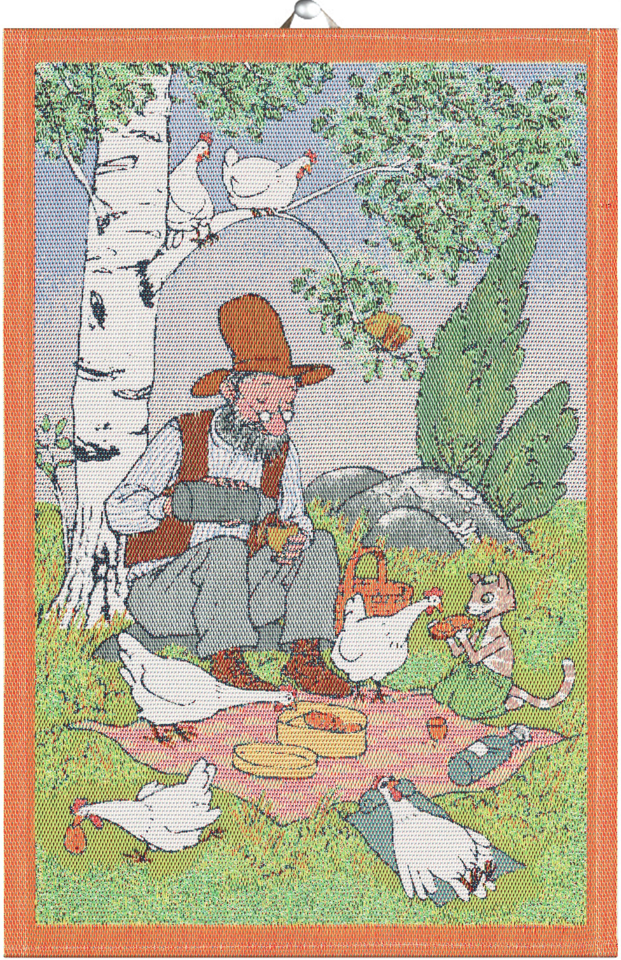 Ekelund Geschirrtuch Geschirrtuch Picknick 40x60 cm, 1 x Geschirrtuch), (6-farbig) (1-tlg., Pixel gewebt