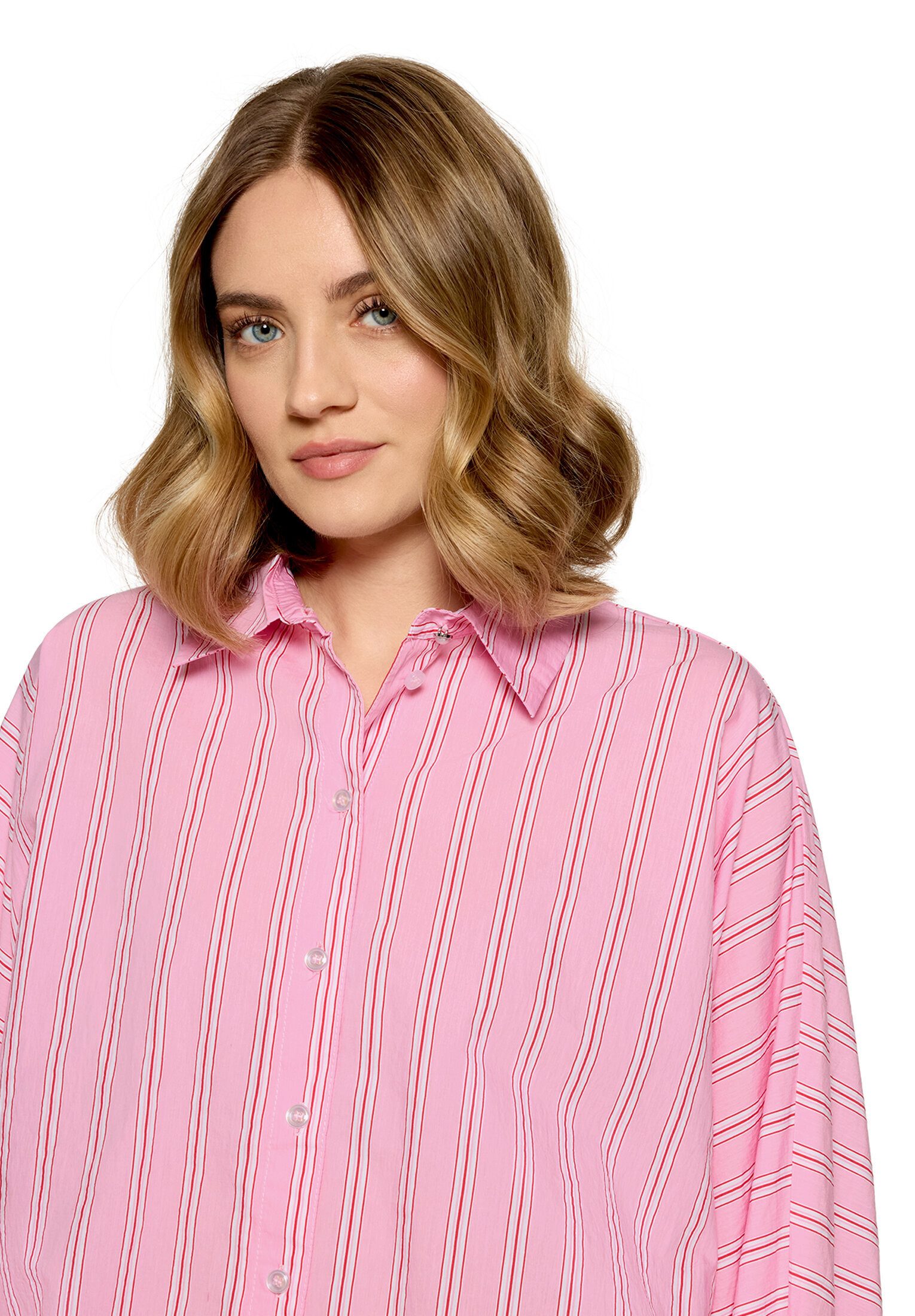 Cartoon Schlupfbluse Damen mit Streifen