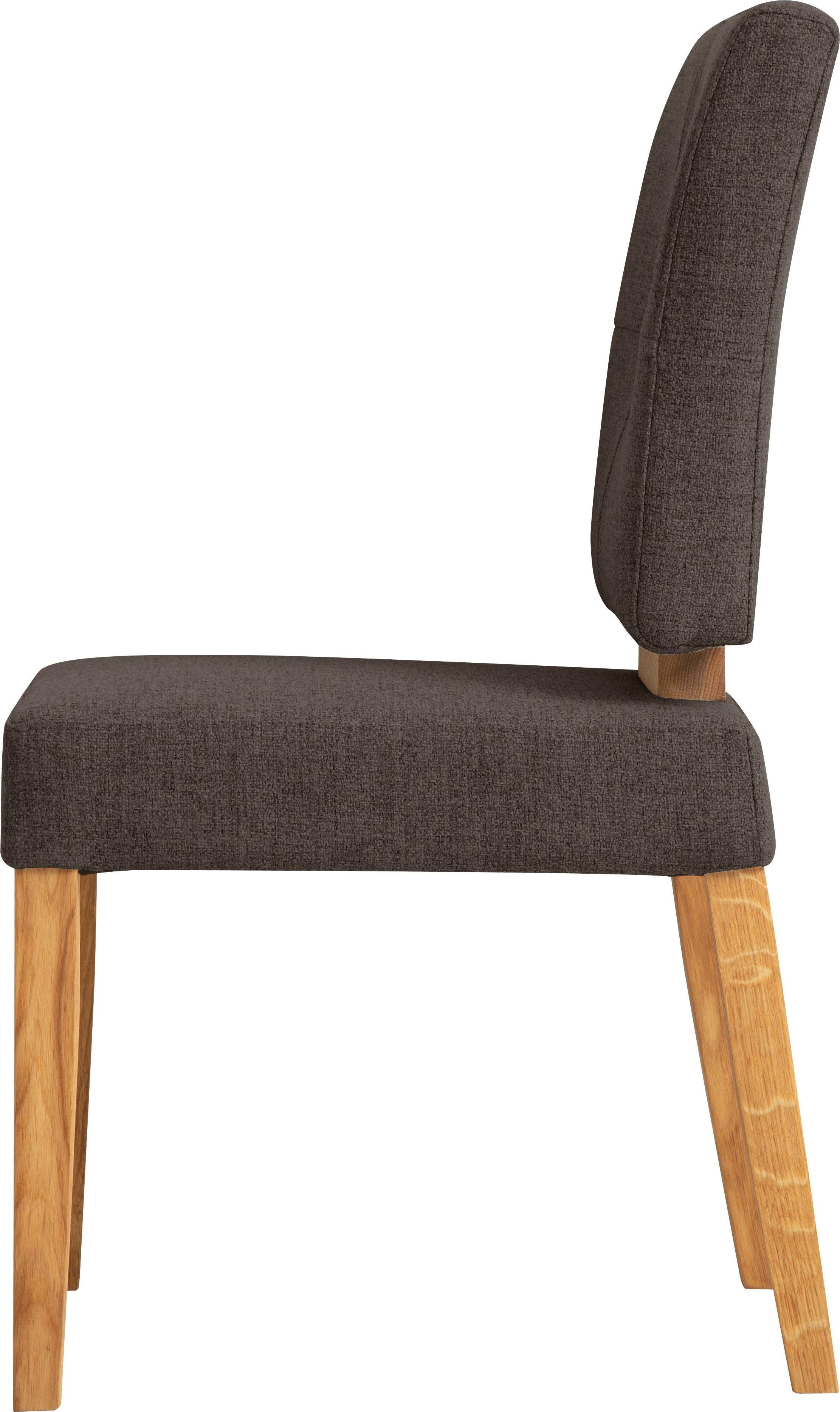 OTTO home Esszimmerstuhl Ponza Polsterstuhl (Set, 2 St), Gestell Eiche massiv geölt, Esszimmer Bestseller – Bild 5 von 5