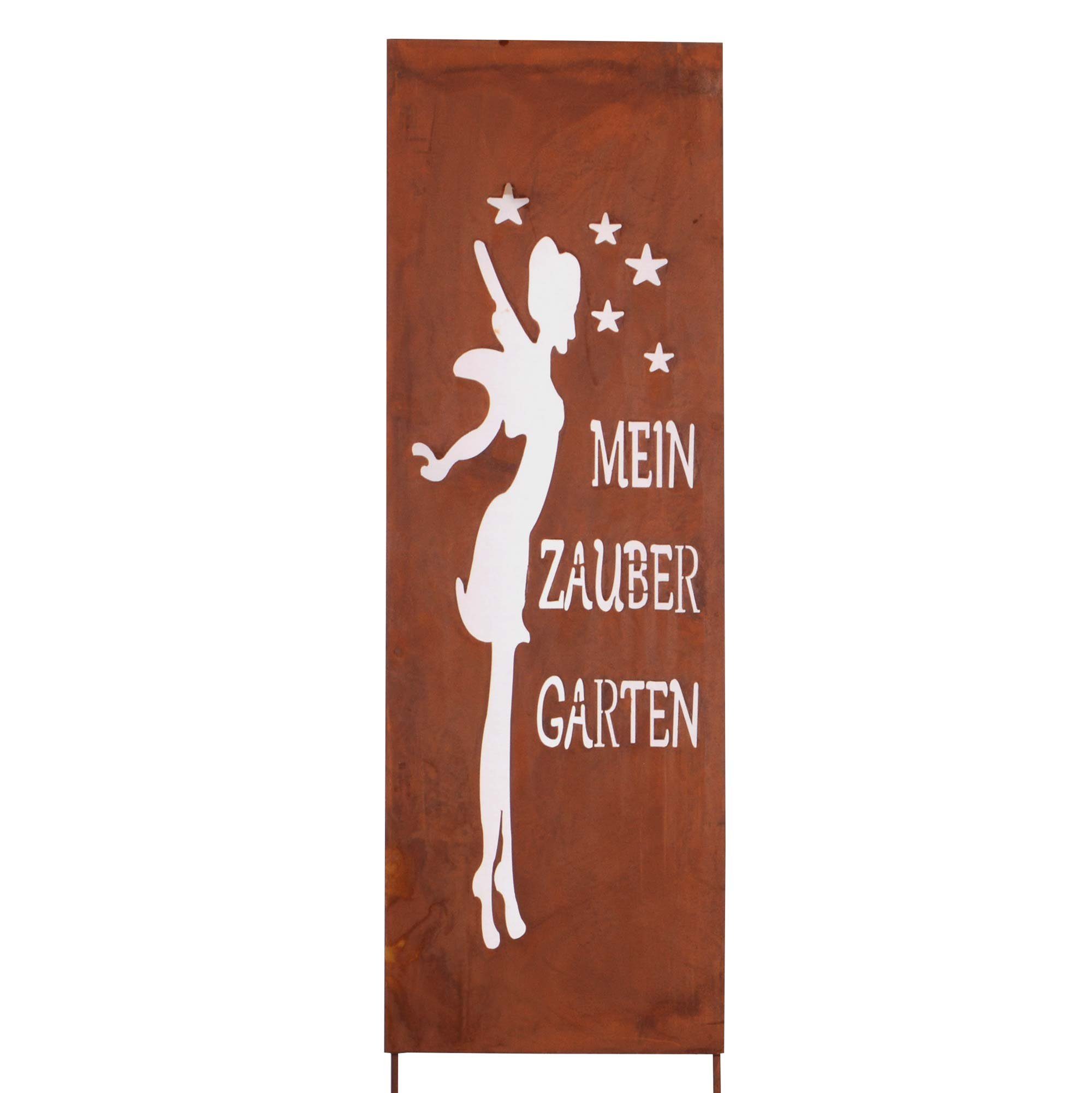 UNUS Zaubergarten Gartenstecker GARDEN Roststecker Schild schmal (1-St)