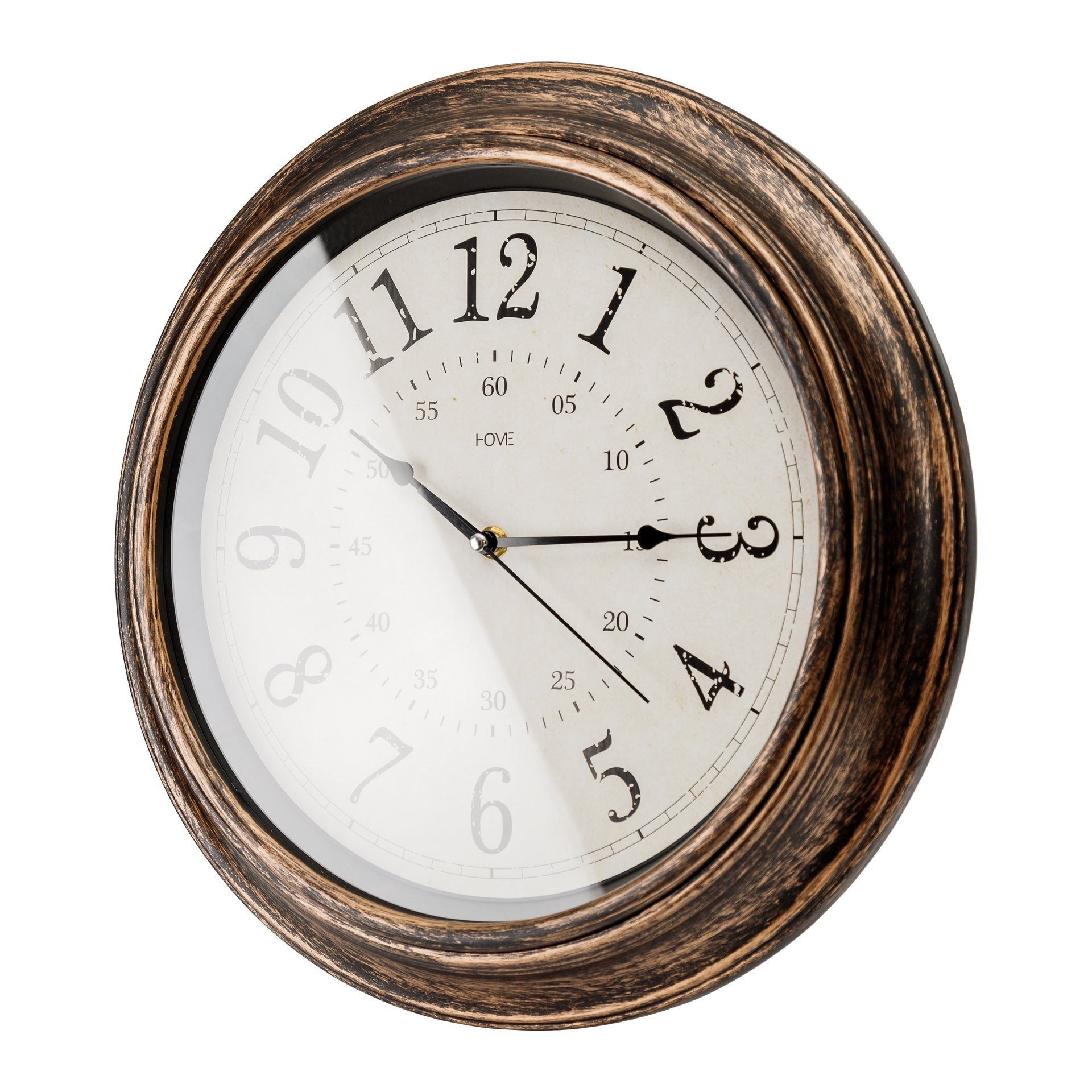 Platinet Wanduhr PZSL Wanduhr Spell 39 cm geräuschlos im Vintage Design