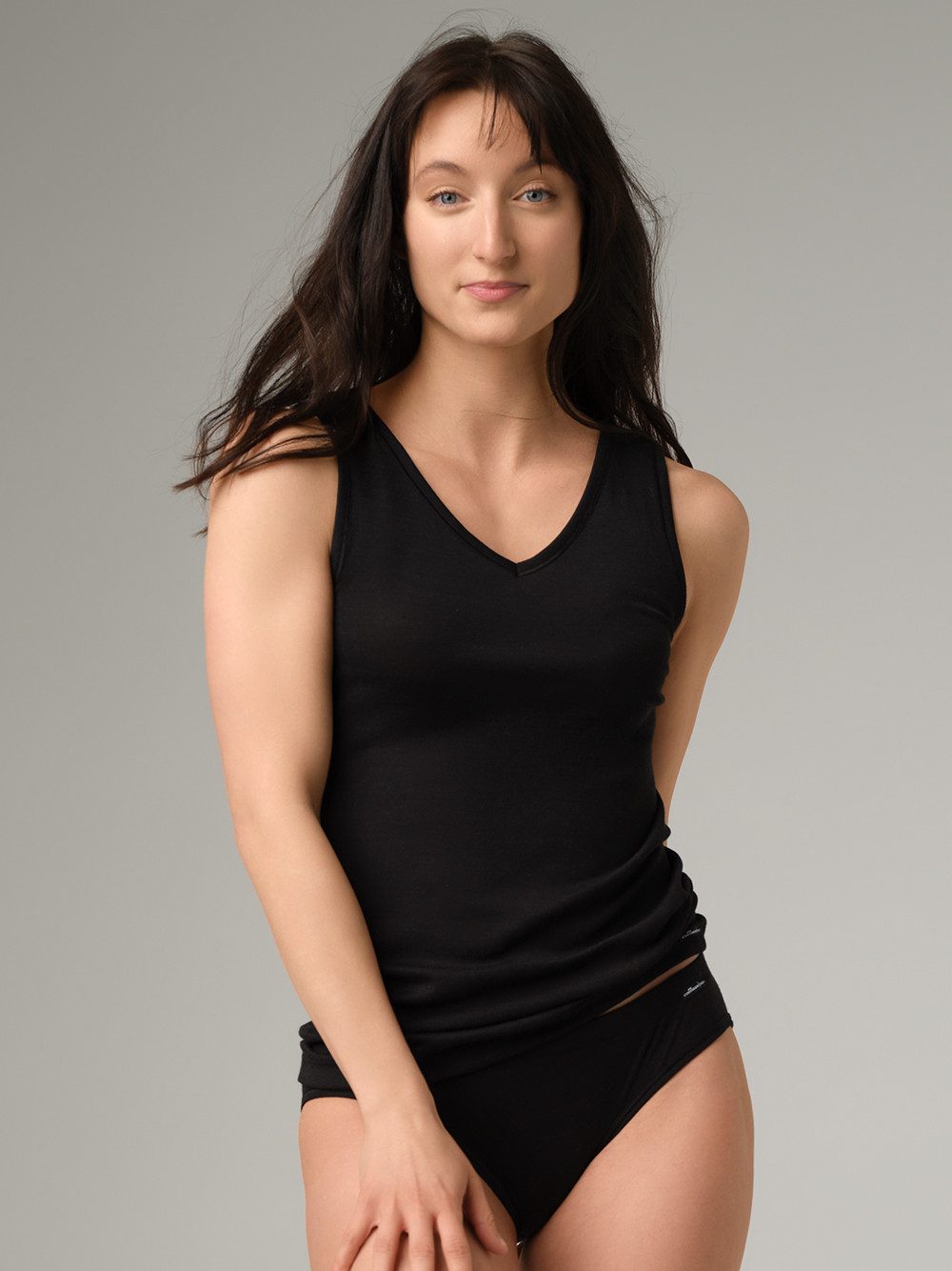 comazo Unterhemd aus Merinowolle-Seide V-Ausschnitt günstig online kaufen