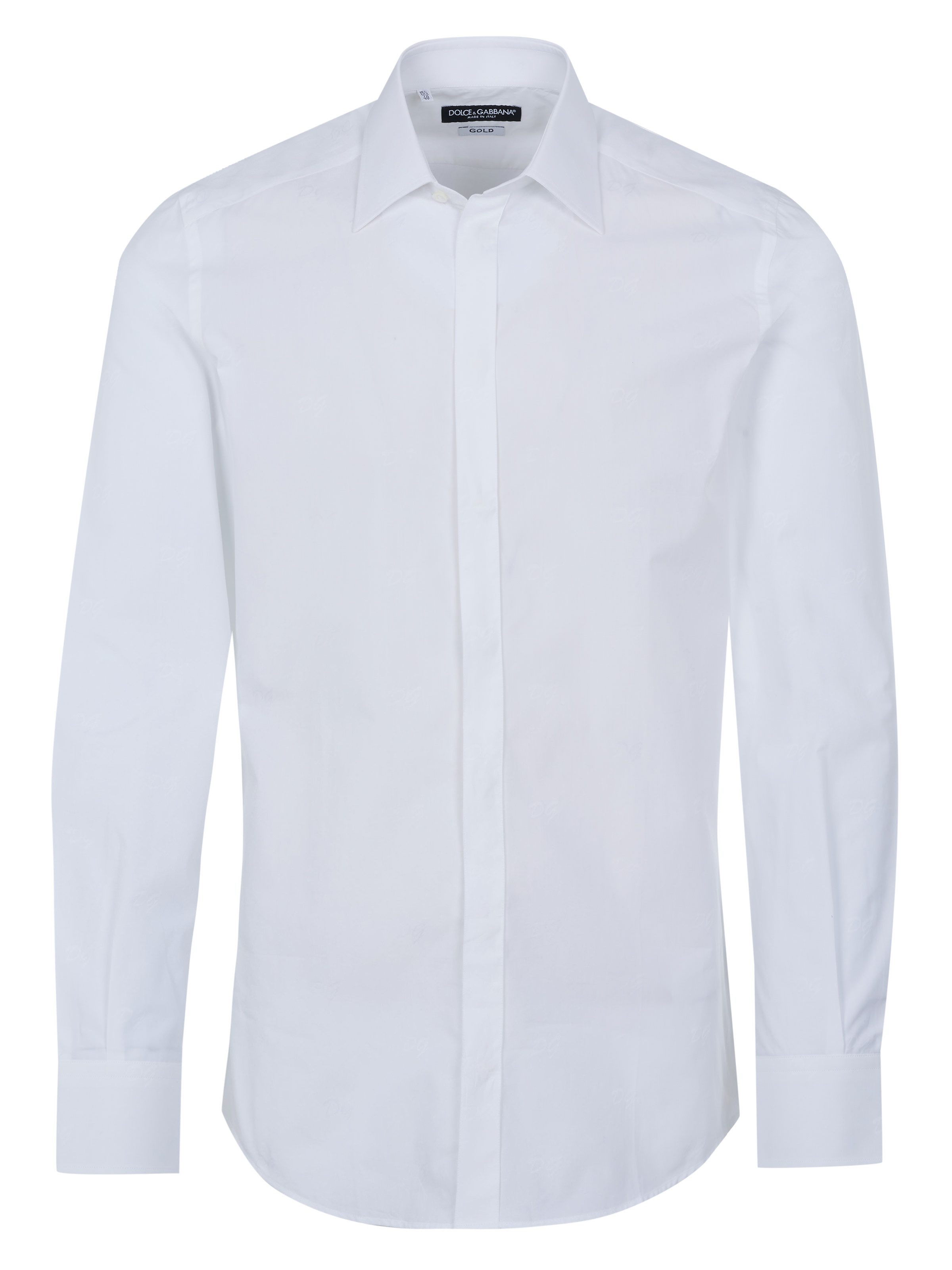 DOLCE & GABBANA Langarmhemd Dolce & Gabbana GOLD Hemd weiß günstig online kaufen