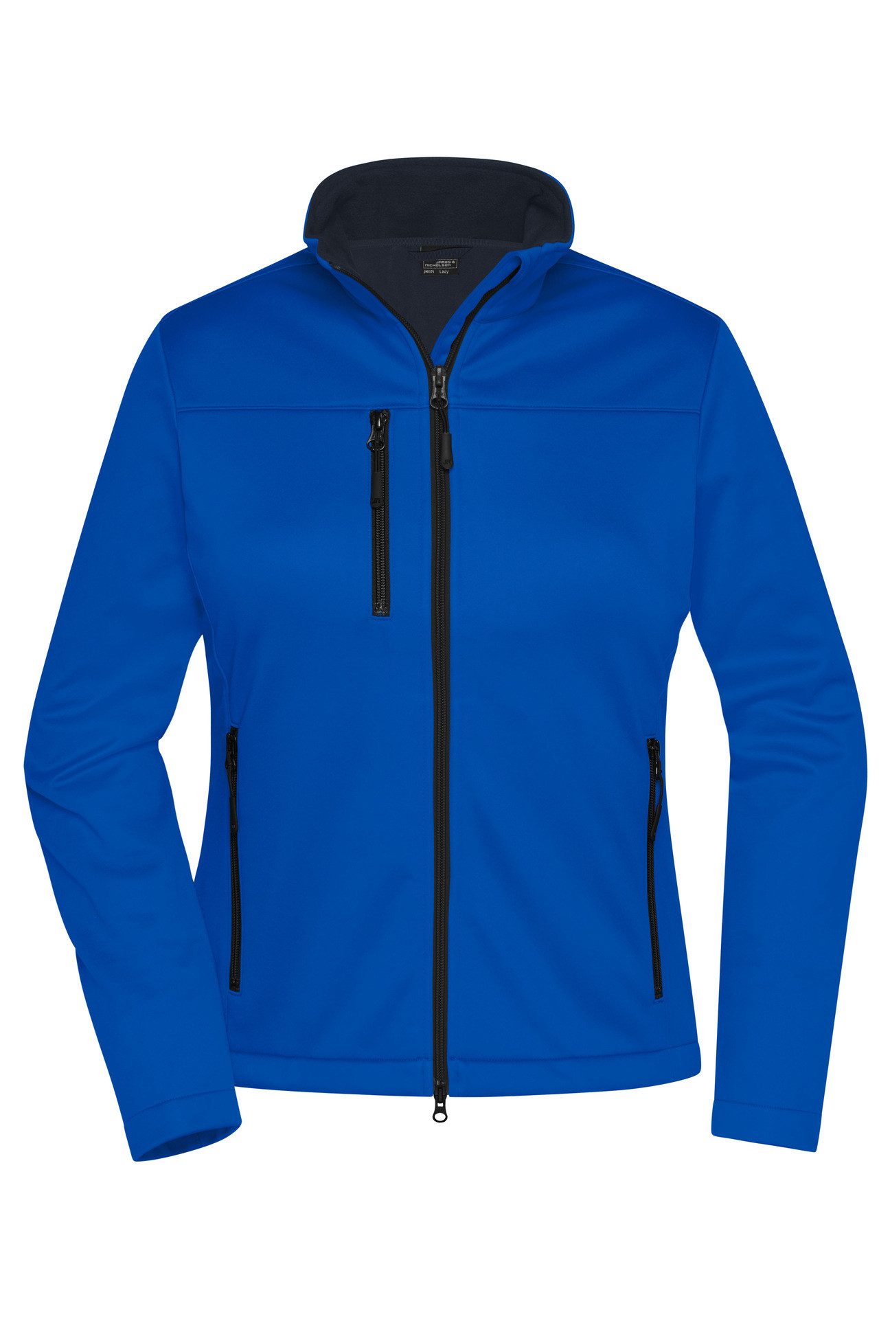 James & Nicholson Softshelljacke Leicht taillierte Shoftshelljacke aus Funktionsmaterial mit Stehkragen Wind- und wasserabweisend