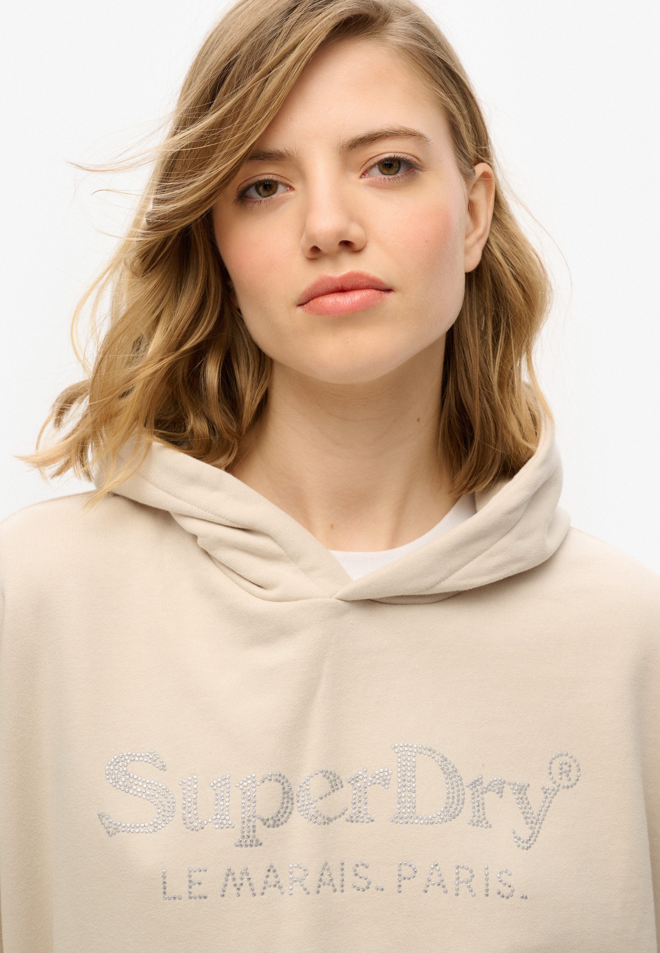 Superdry Kapuzensweatshirt VENUE METALLIC RELAXED HOOD