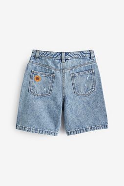 Next Jeansshorts Denim-Shorts mit Sonnenblumen (1-tlg)