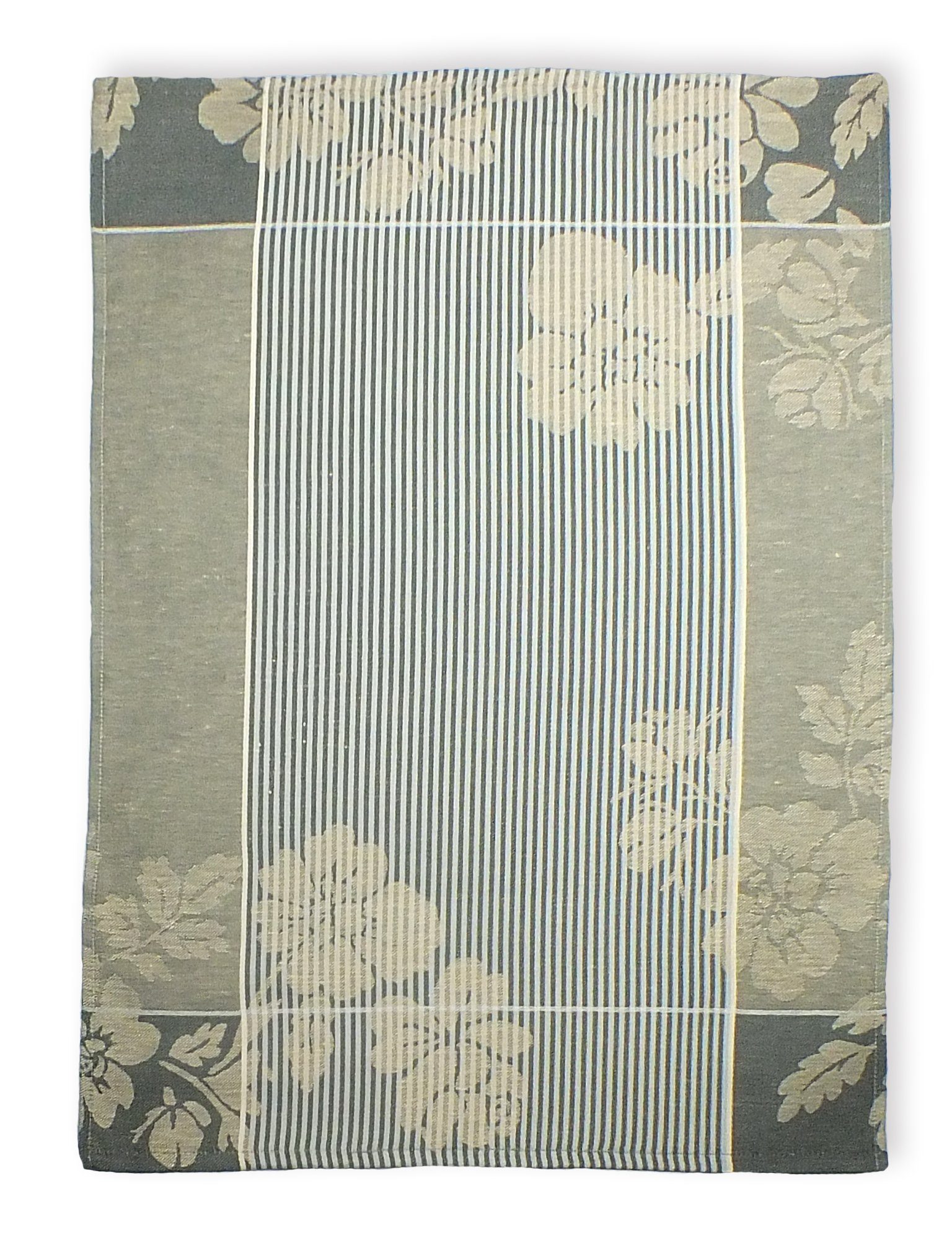 Lasa Home Geschirrtuch Blumen, (Set, 4-tlg), 4er Pack Geschirrtücher (4 Stück), ca. 50 x 70 cm, Baumwolle Braun