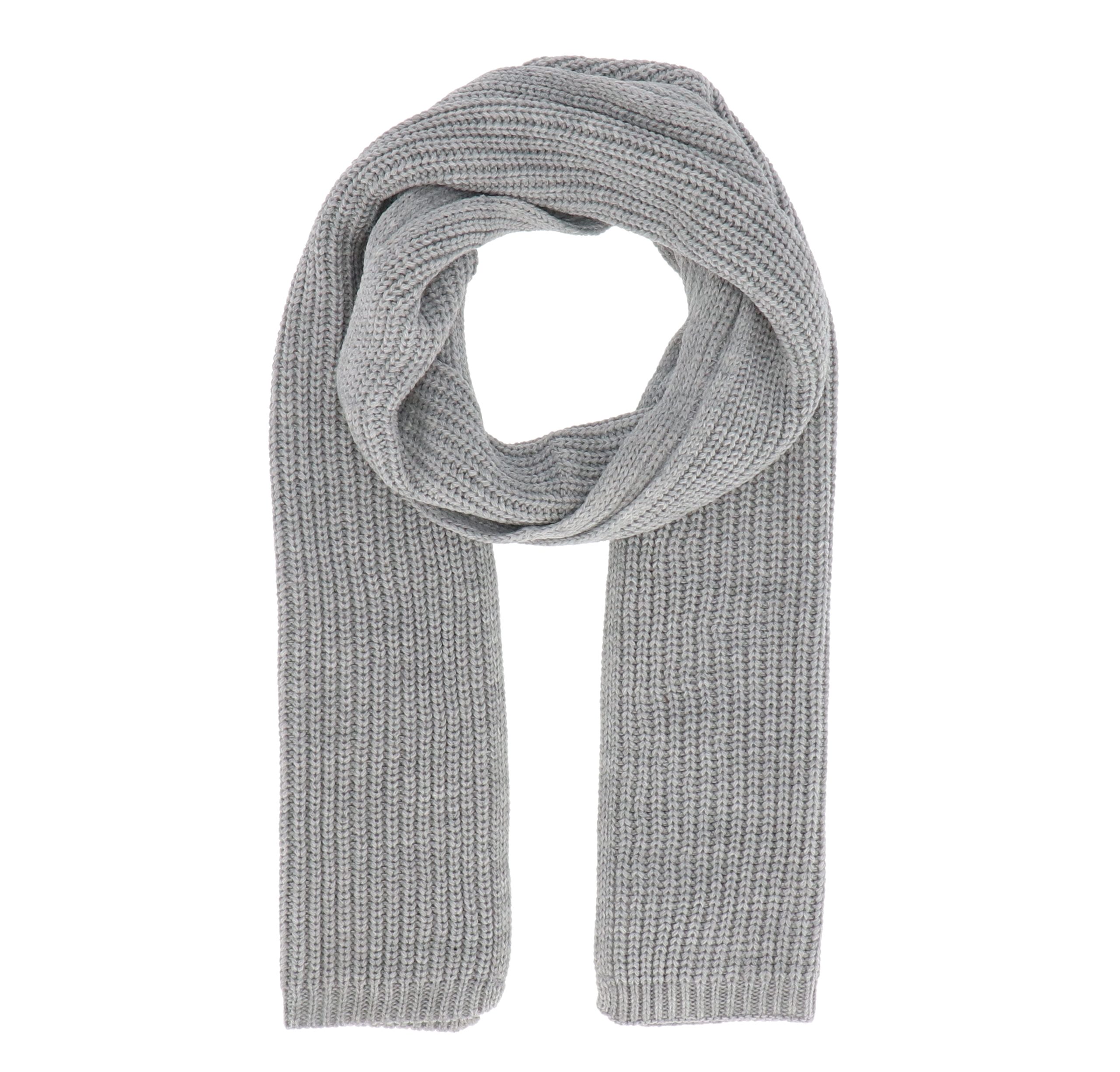 Modeschal Strickschal mit Rippe