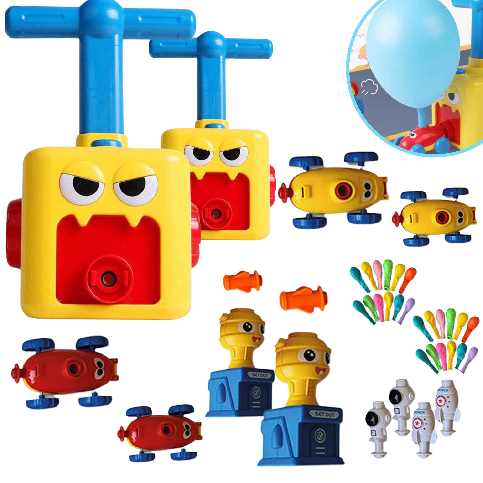 Starlyf Spielzeug-Auto Balloon Racer, (Spar-Set, 44-tlg., günstig online kaufen