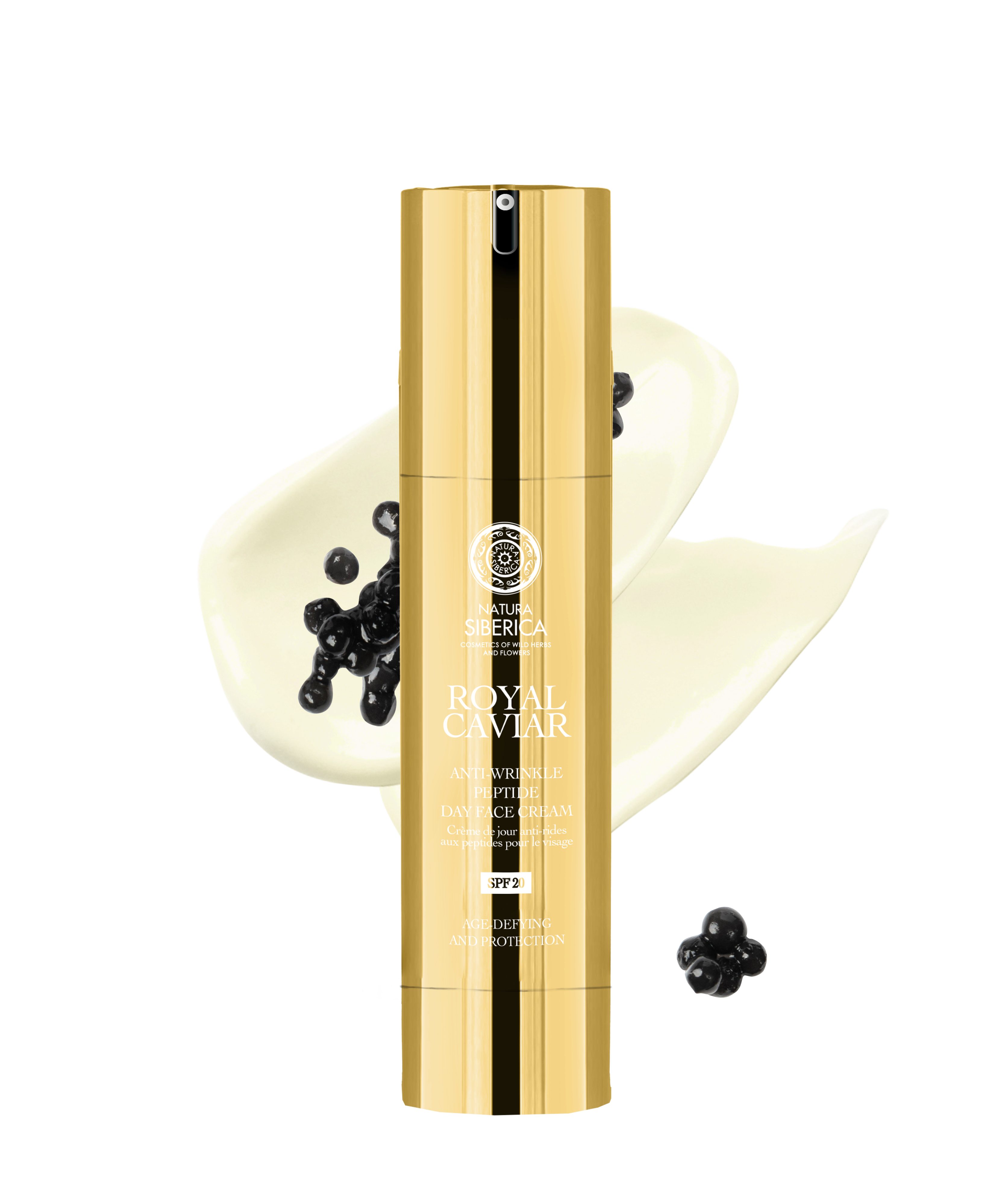 Natura Siberica Tagescreme Royal Caviar Anti-Wrinkle Peptide Day Face Cream SPF 20, 50 ml