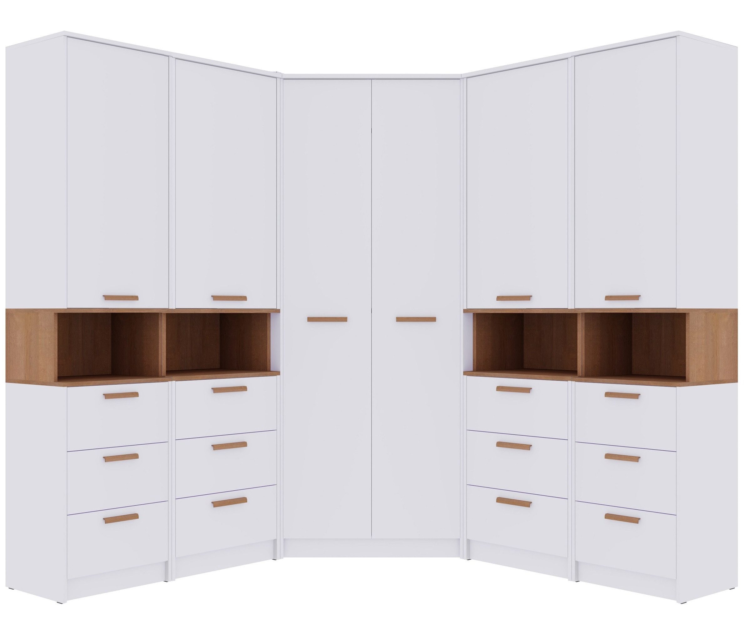 Schrank-Set Grant Set 41 Garderoben-Set Schlafzimmer-Set Eckgarderobe