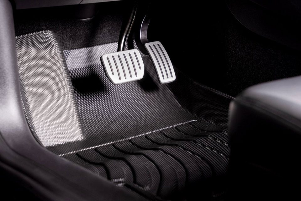Shop4EV Auto-Fußmatte Gummimatten Gesamtset für das Tesla Model 3