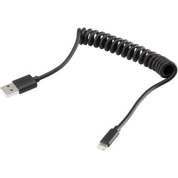 Renkforce Apple Lightning Spiralkabel für Apple USB-Kabel, Spiralkabel